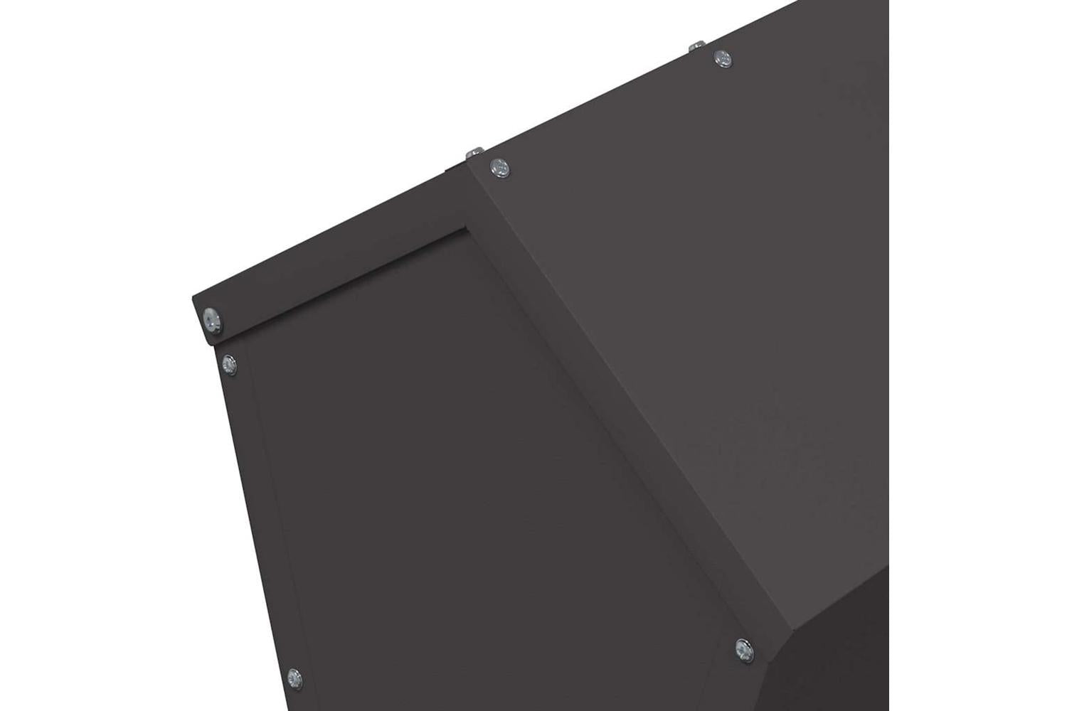 Vidaxl Chicken Feeder Black 40 X 40 X 45 Cm Cold-rolled Steel-7