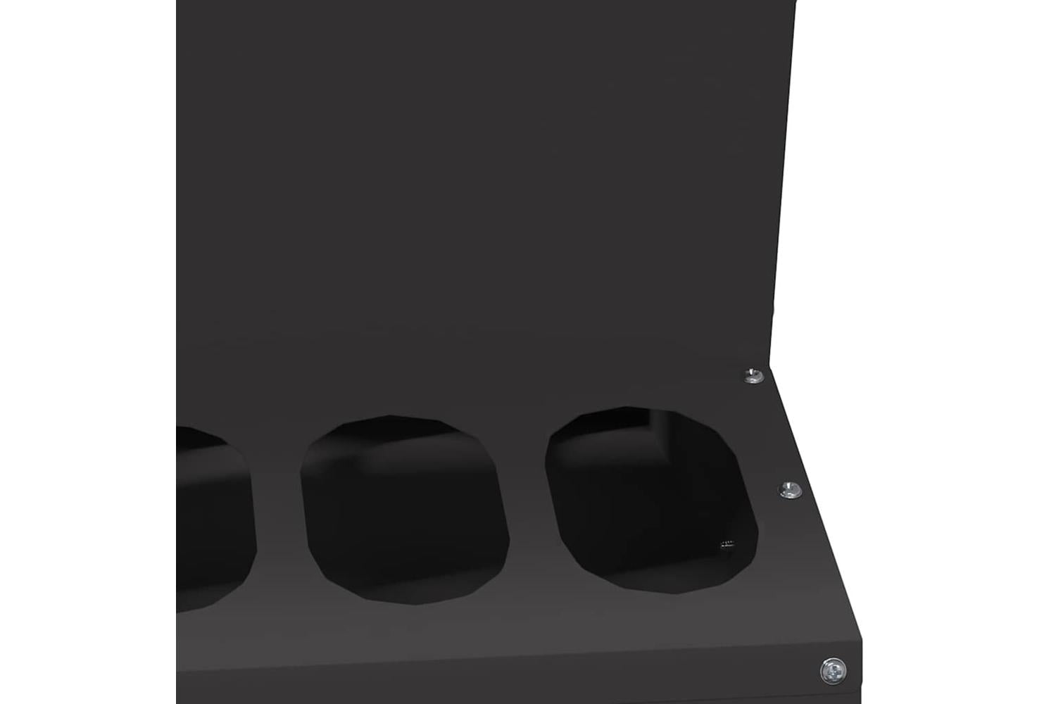 Vidaxl Chicken Feeder Black 40 X 40 X 45 Cm Cold-rolled Steel-8