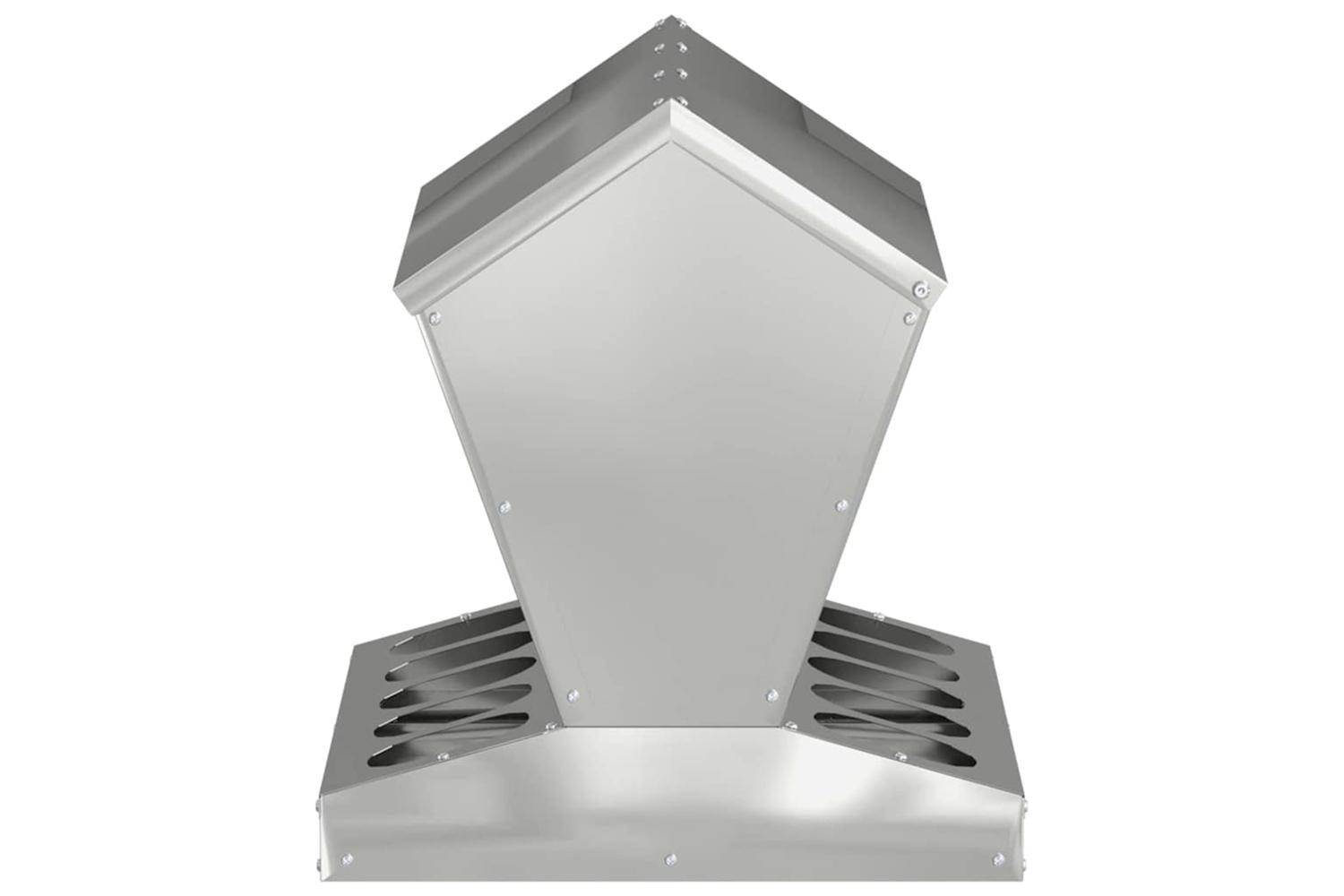 Vidaxl Chicken Feeder Silver 40 X 40 X 45 Cm Galvanised Steel-6
