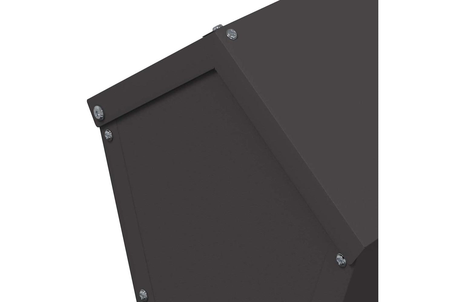 Vidaxl Chicken Feeder Black 30 X 30 X 39 Cm Cold-rolled Steel-7
