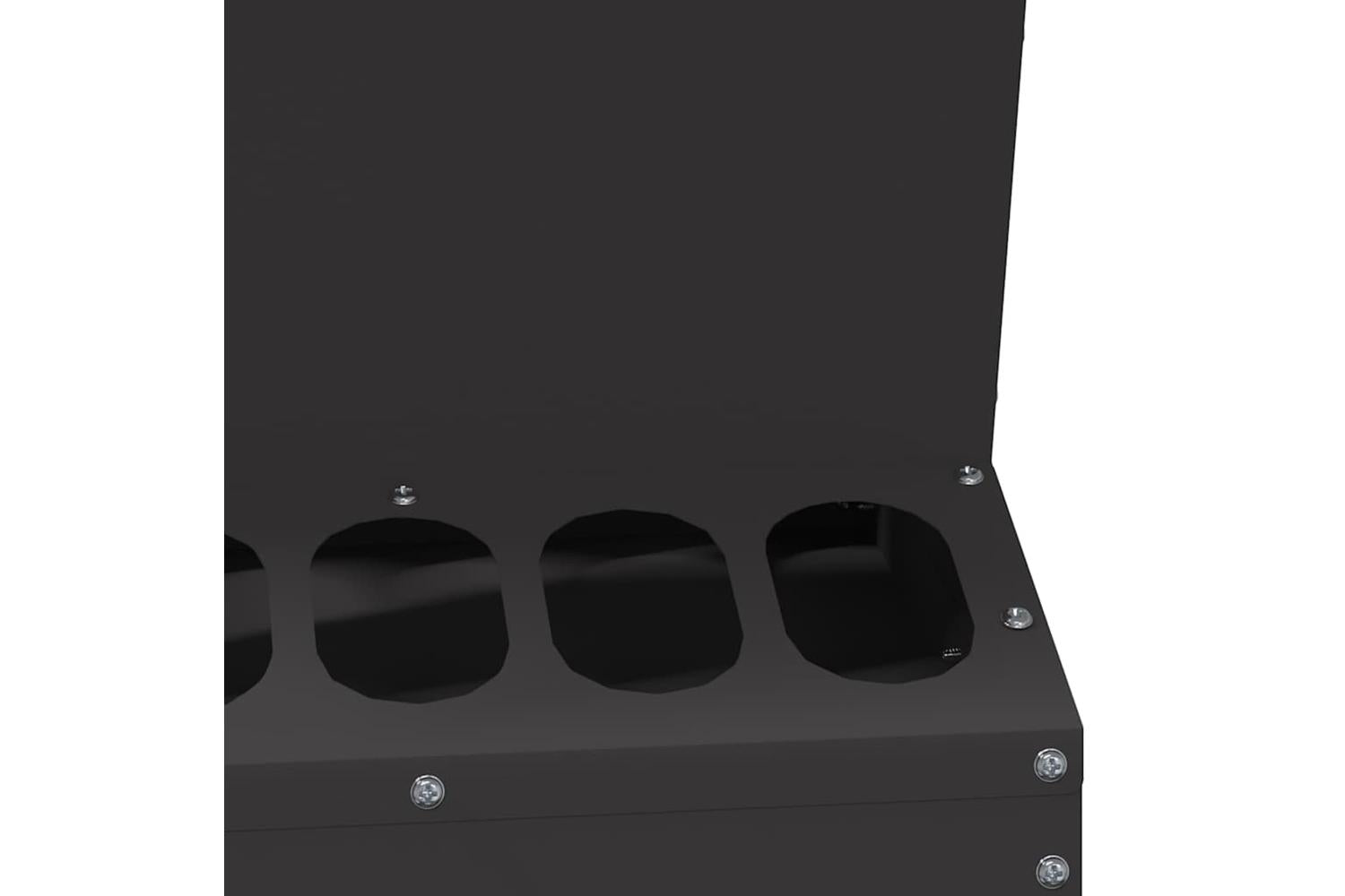 Vidaxl Chicken Feeder Black 30 X 30 X 39 Cm Cold-rolled Steel-8