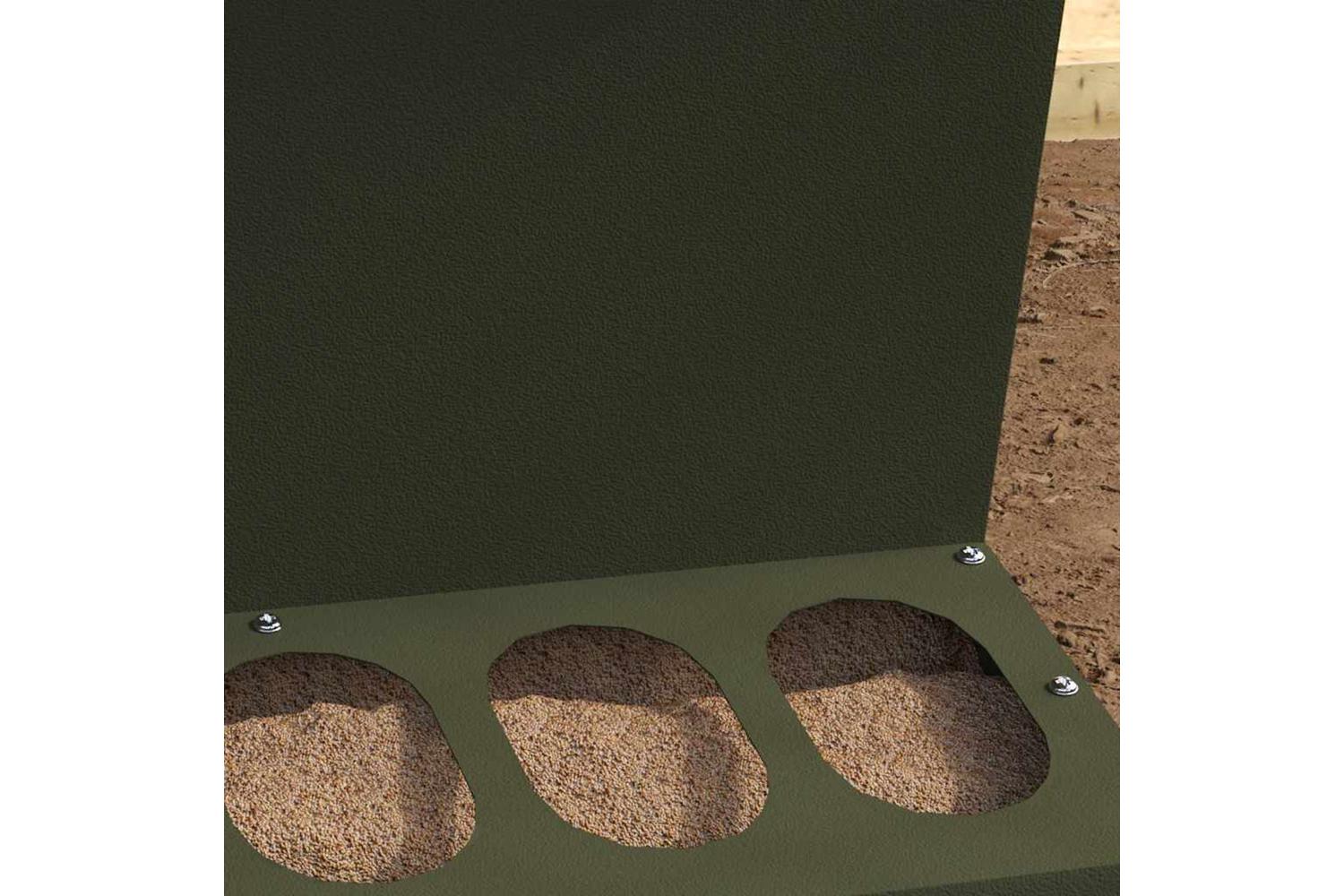 Vidaxl Chicken Feeder Olive Green 30 X 30 X 39 Cm Cold-rolled Steel-4