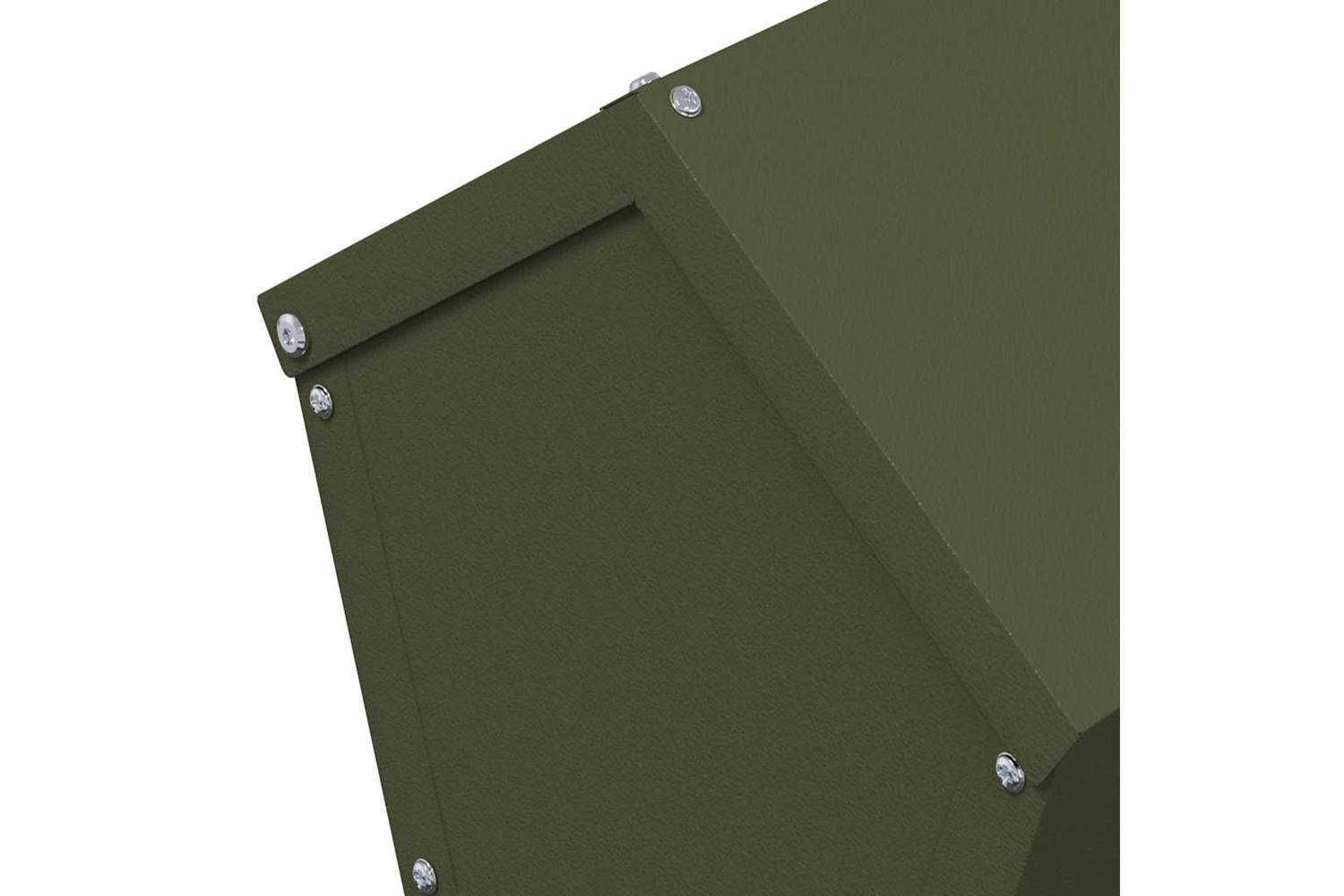Vidaxl Chicken Feeder Olive Green 30 X 30 X 39 Cm Cold-rolled Steel-7