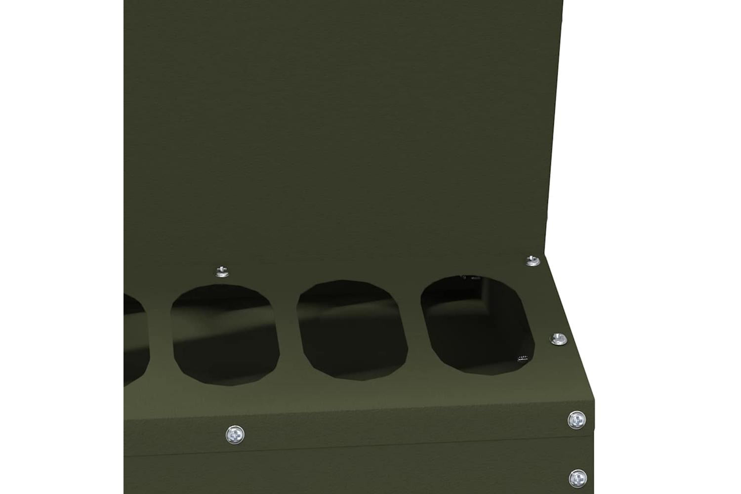 Vidaxl Chicken Feeder Olive Green 30 X 30 X 39 Cm Cold-rolled Steel-8