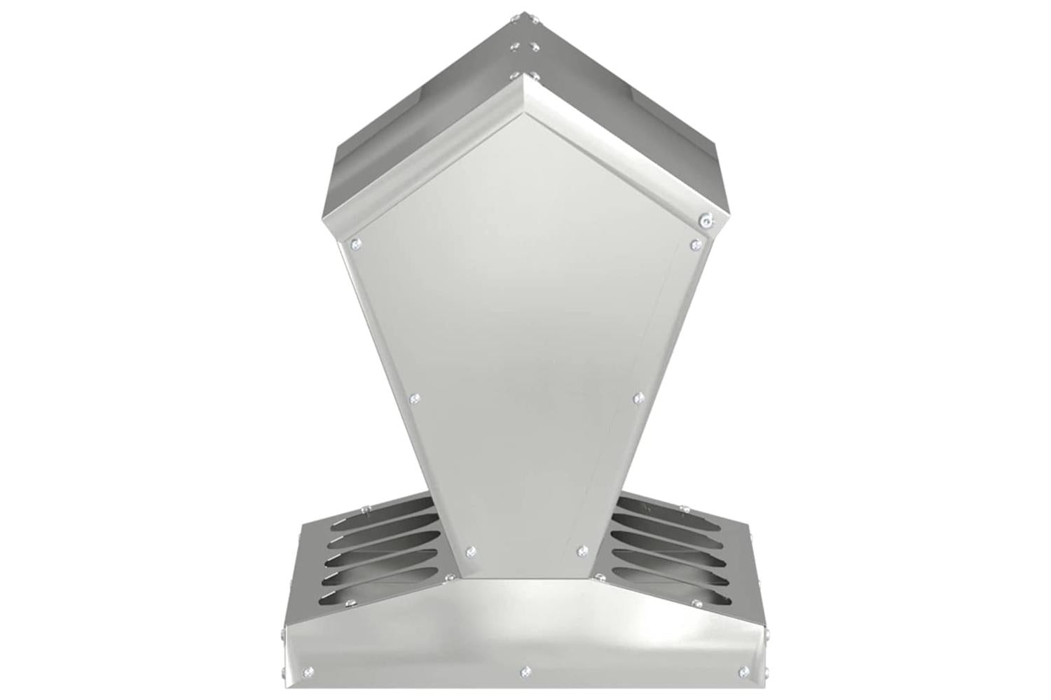 Vidaxl Chicken Feeder Silver 30 X 30 X 39 Cm Galvanised Steel-6