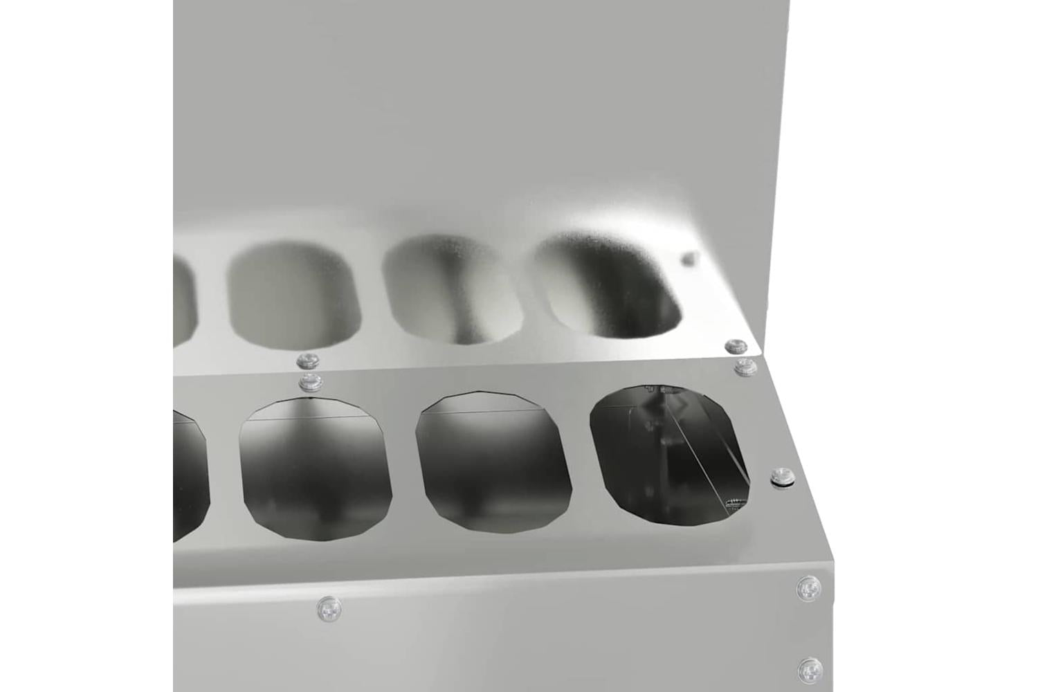 Vidaxl Chicken Feeder Silver 30 X 30 X 39 Cm Galvanised Steel-8