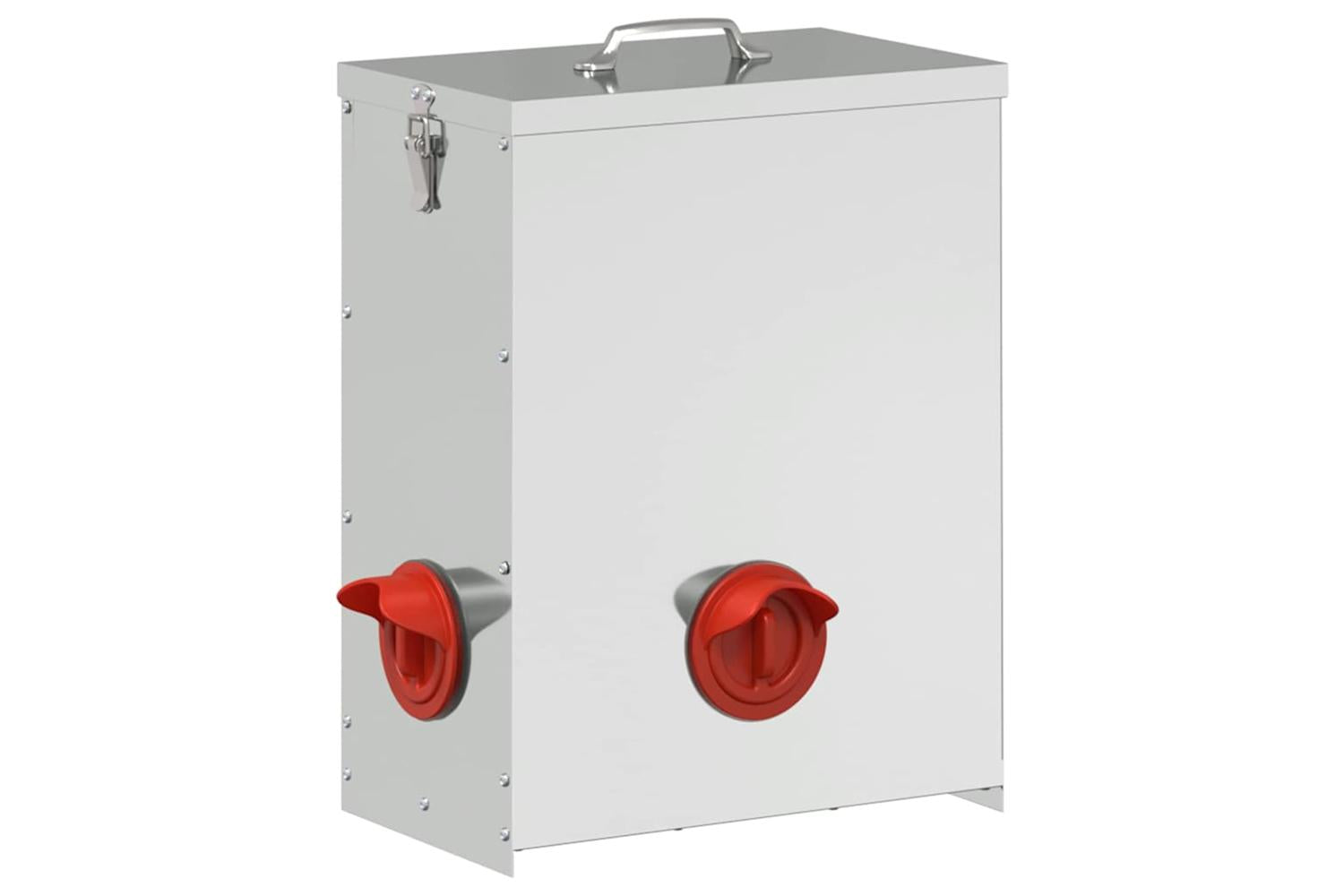 Vidaxl Chicken Feeder Silver 325 X 205 X 43 Cm Galvanised Steel-2
