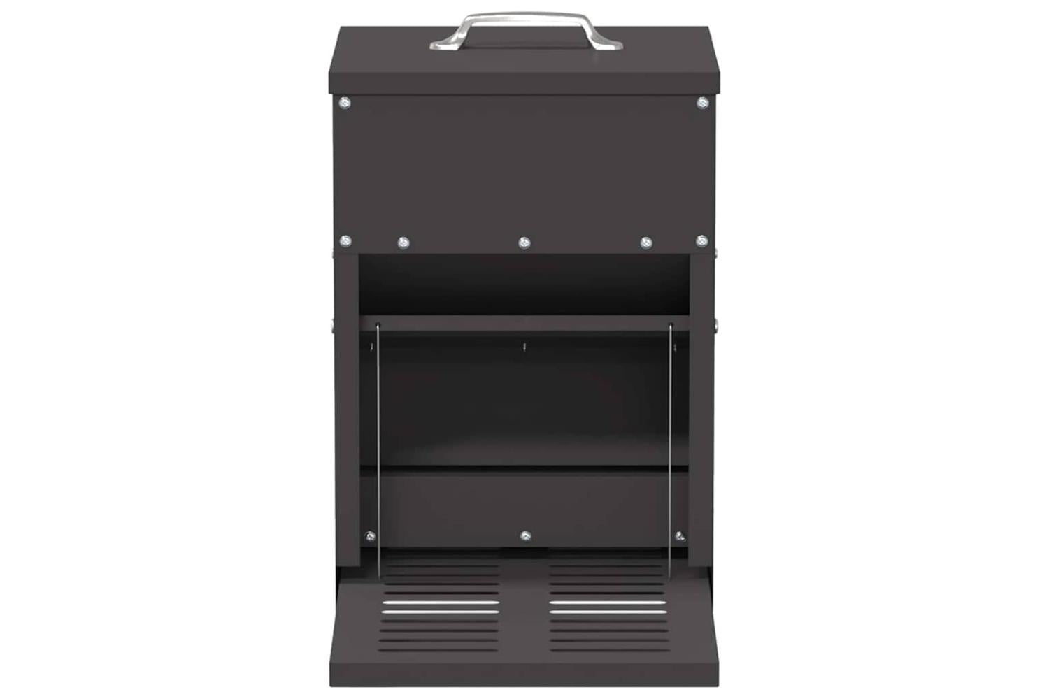 Vidaxl Chicken Treadle Feeder Black 25 X 42 X 40 Cm Cold-rolled Steel-5