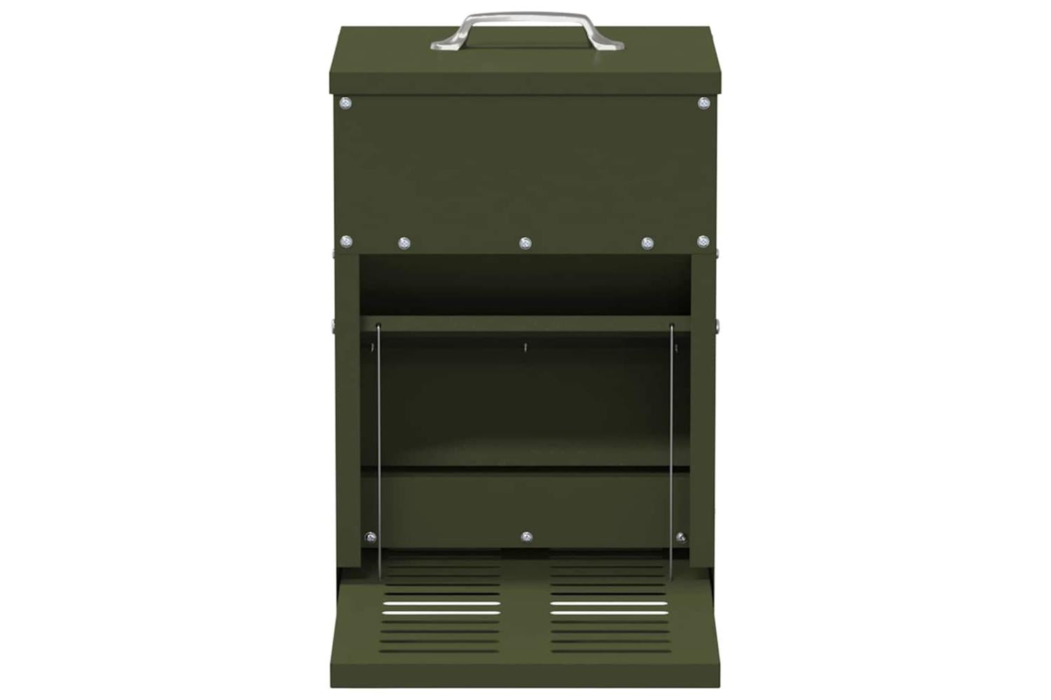 Vidaxl Chicken Treadle Feeder Olive Green 25 X 42 X 40 Cm-4