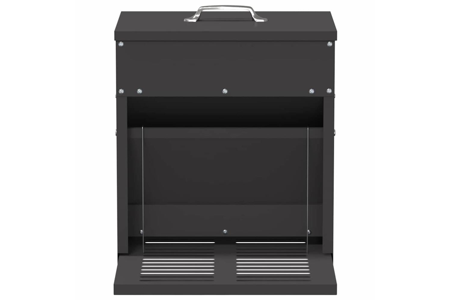 Vidaxl Chicken Treadle Feeder Black 33 X 42 X 40 Cm Cold-rolled Steel-4