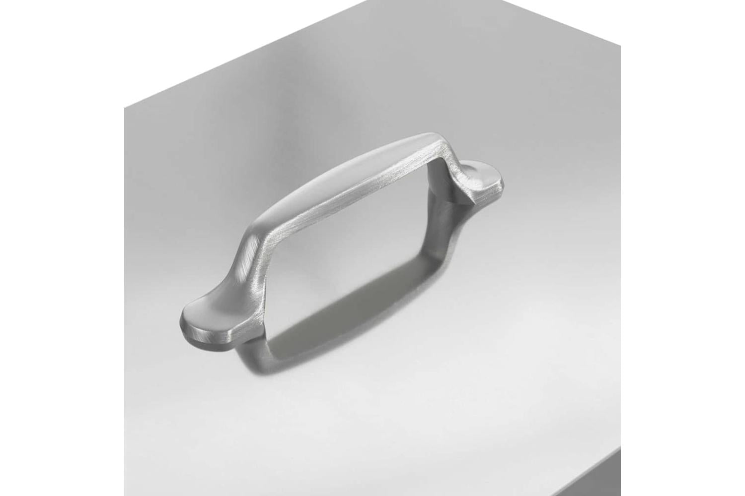 Vidaxl Chicken Treadle Feeder Silver 33 X 42 X 40 Cm Galvanised Steel-7