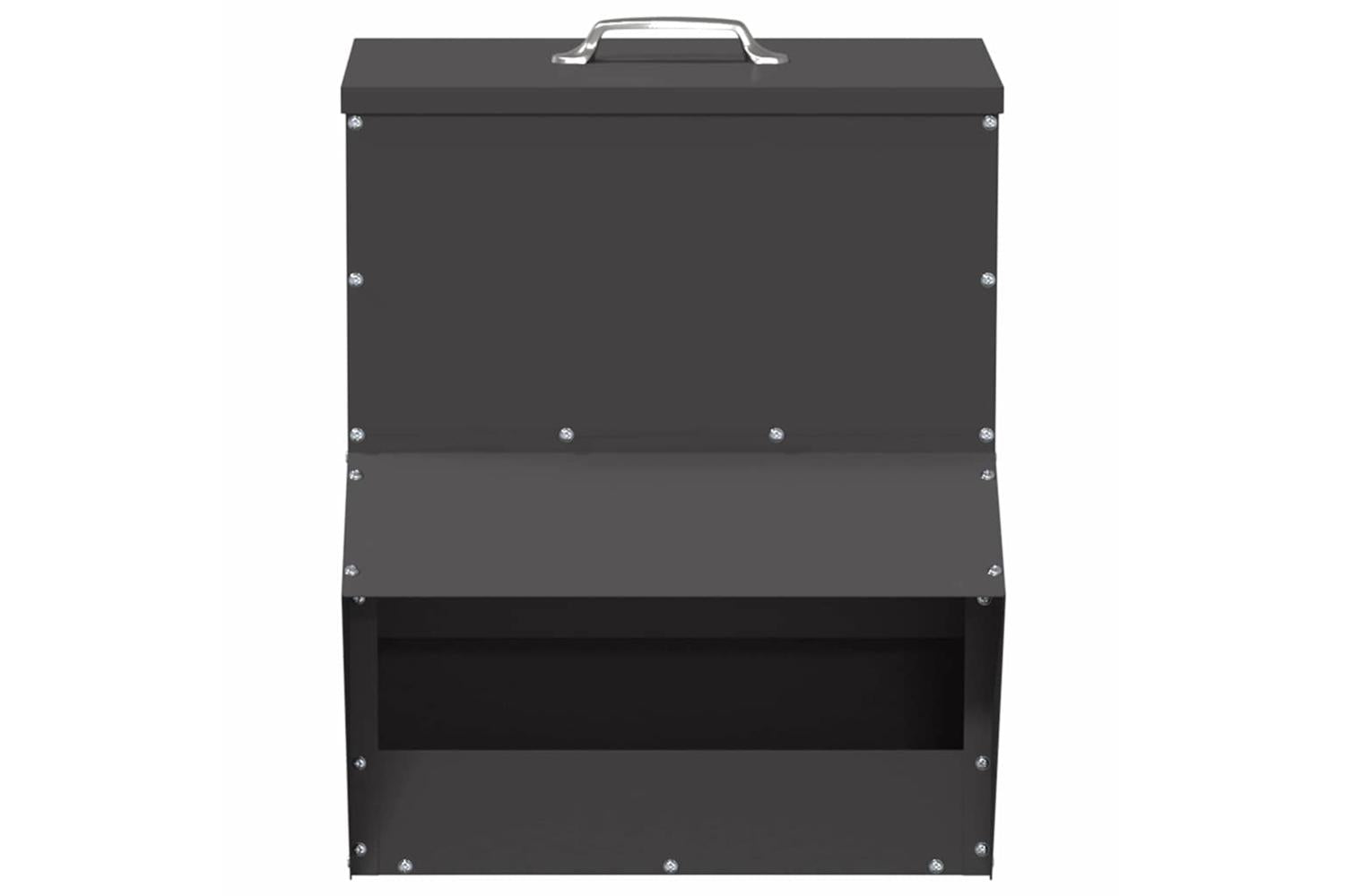 Vidaxl Chicken Feeder Black 35 X 305 X 435 Cm Cold-rolled Steel-4