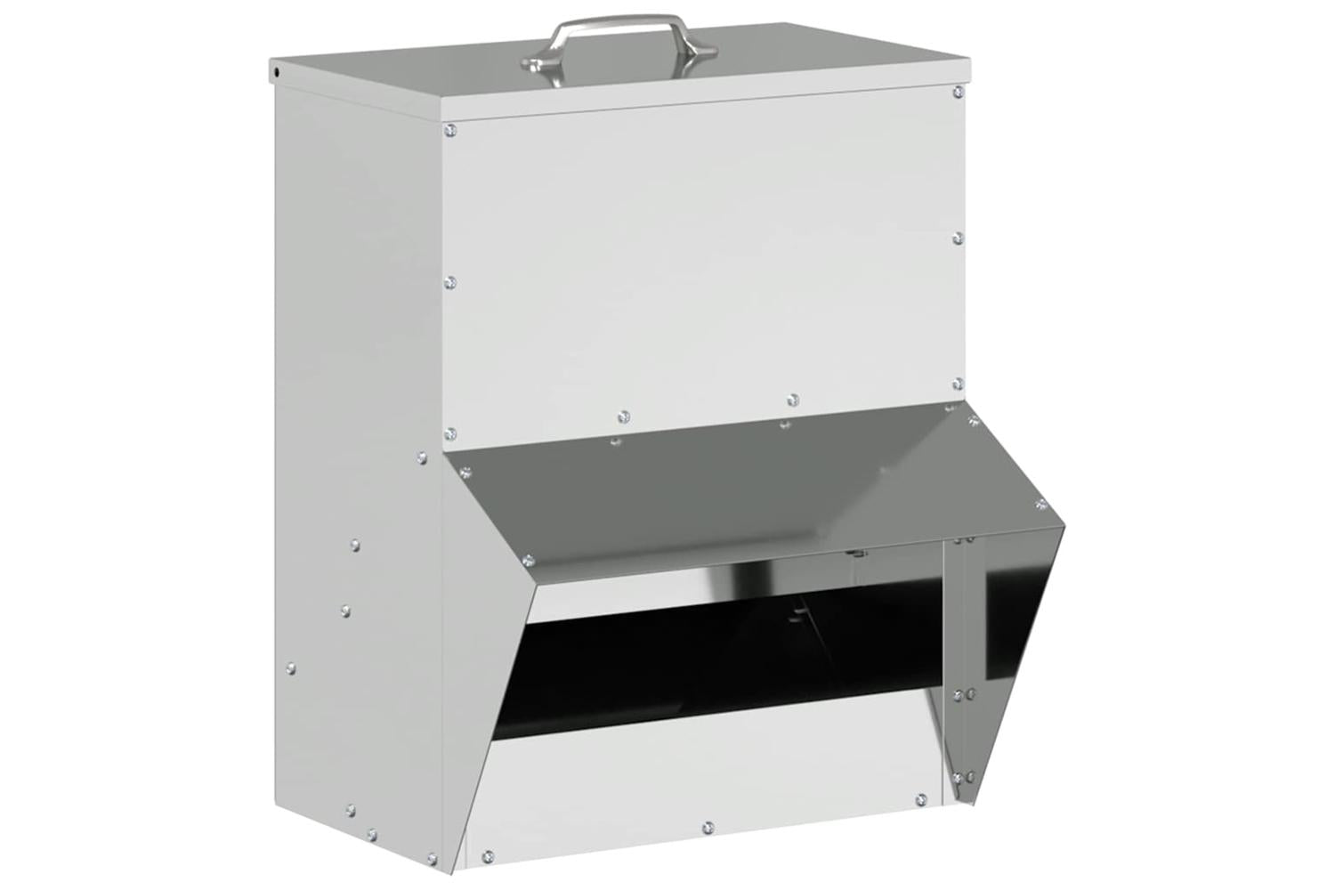 Vidaxl Chicken Feeder Silver 35 X 305 X 435 Cm Galvanised Steel-2