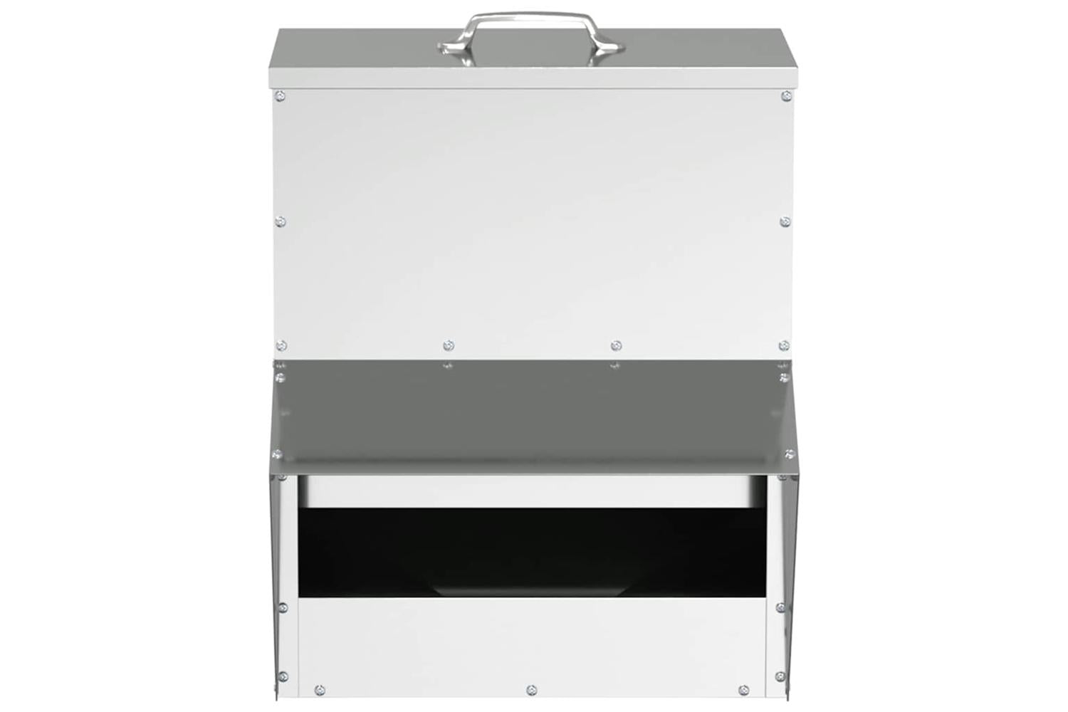 Vidaxl Chicken Feeder Silver 35 X 305 X 435 Cm Galvanised Steel-4
