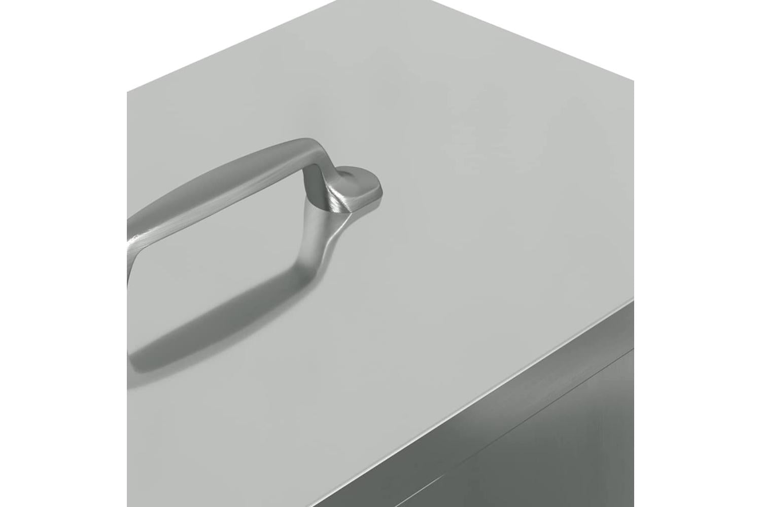 Vidaxl Chicken Feeder Silver 35 X 305 X 435 Cm Galvanised Steel-7