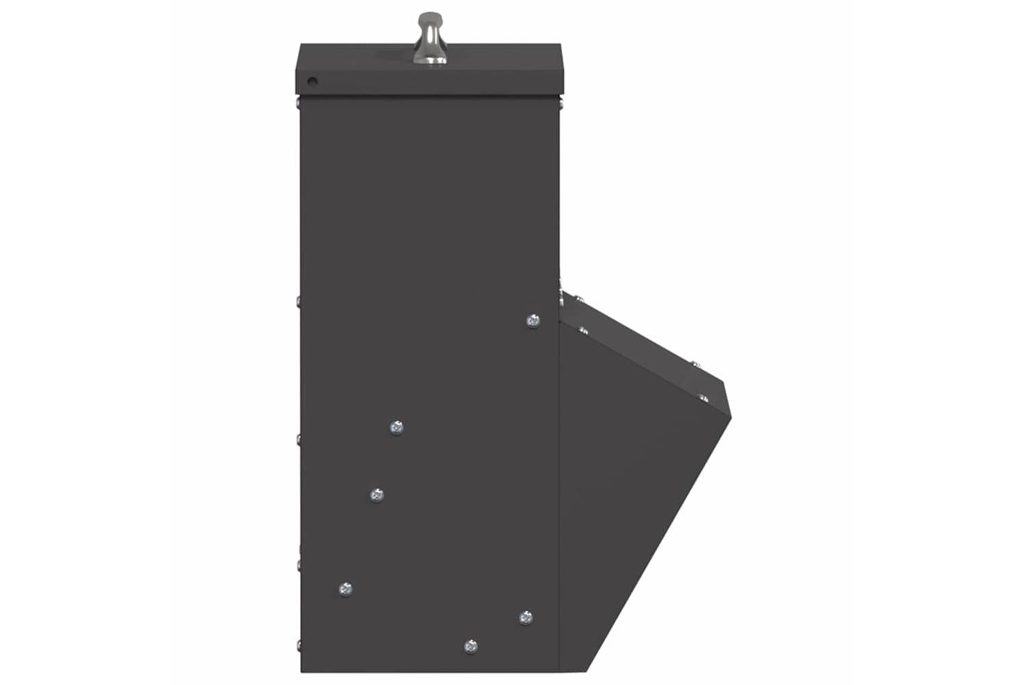Vidaxl Chicken Feeder Black 20 X 25 X35 Cm Cold-rolled Steel-5
