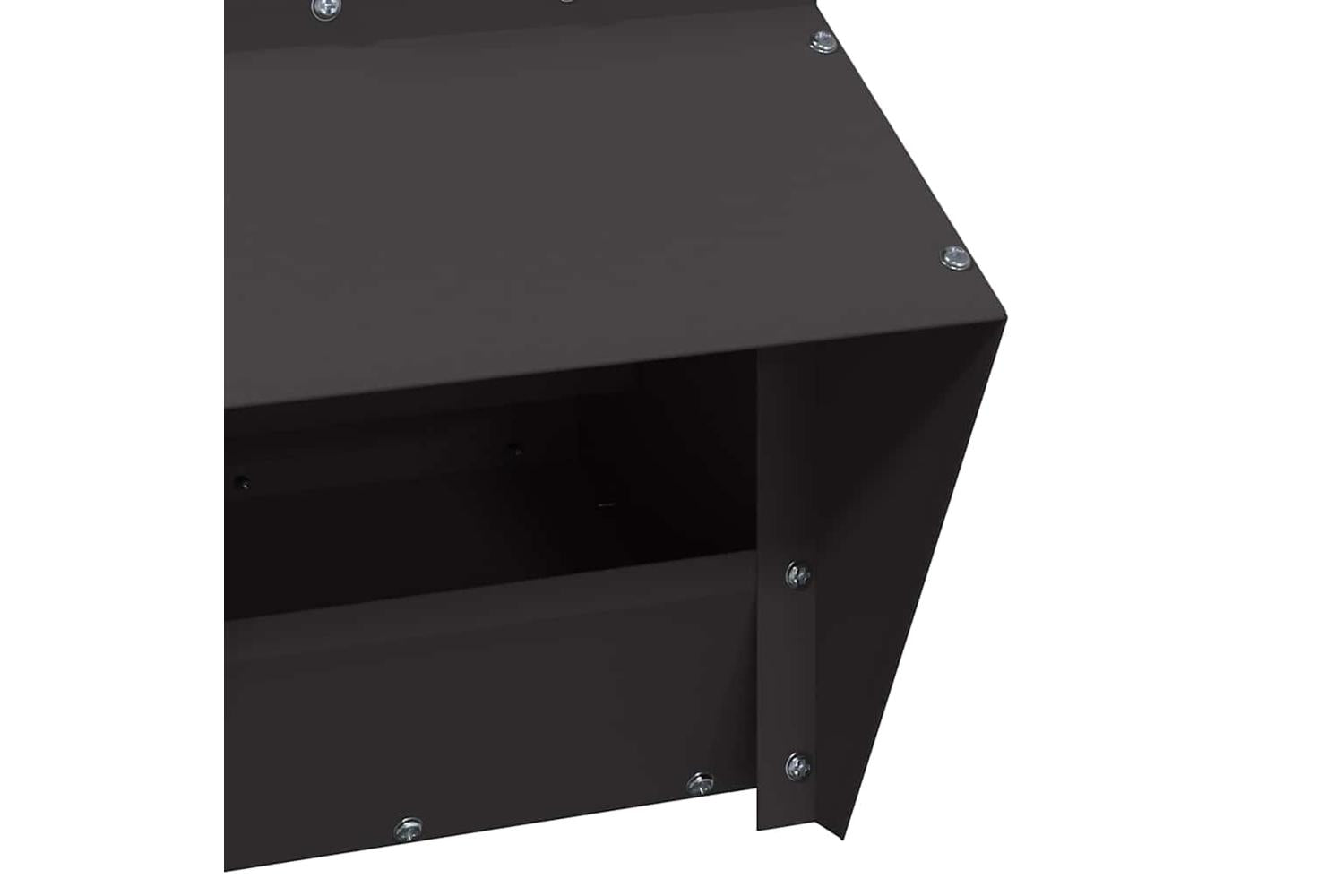 Vidaxl Chicken Feeder Black 20 X 25 X35 Cm Cold-rolled Steel-6
