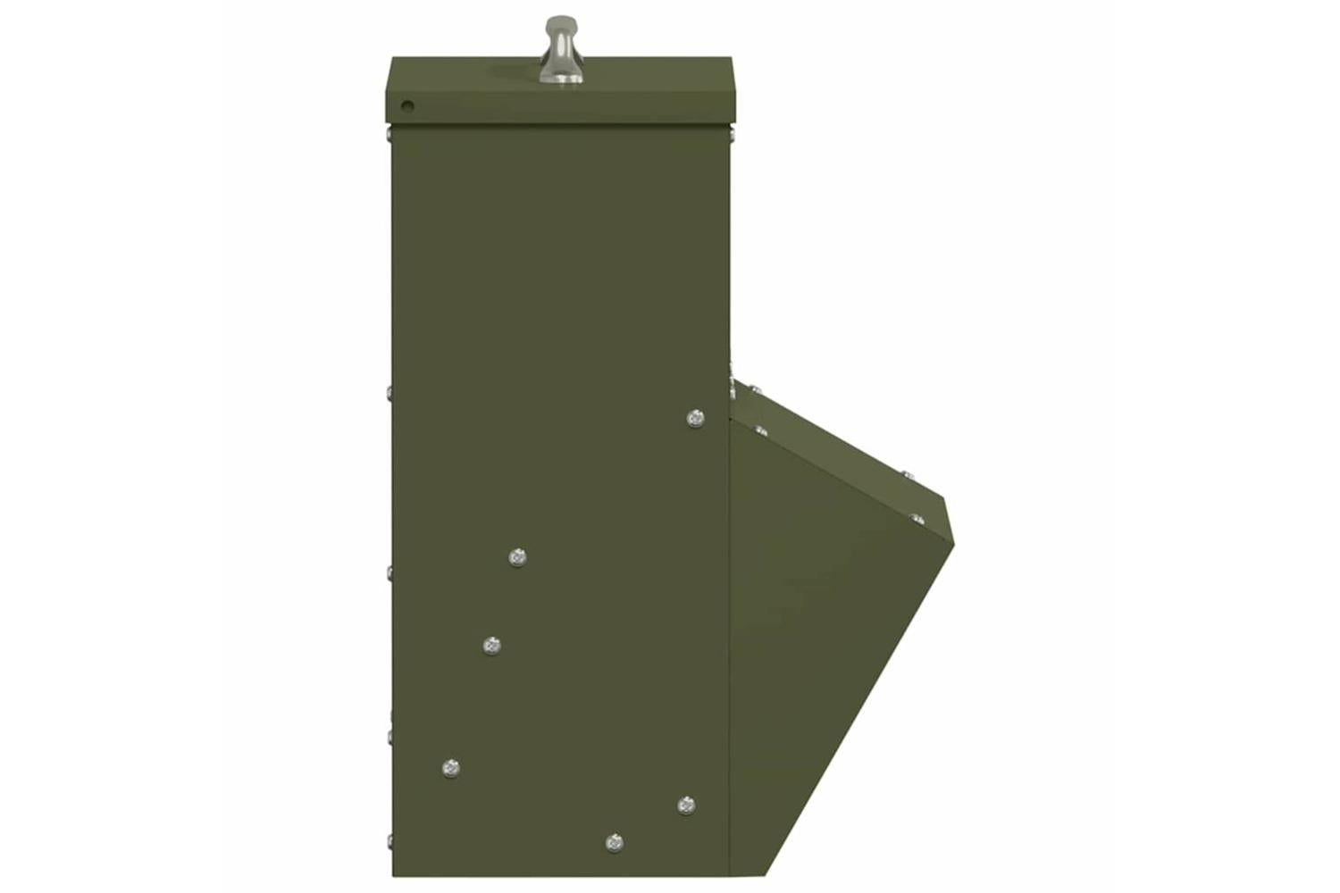 Vidaxl Chicken Feeder Olive Green 20 X 25 X35 Cm Cold-rolled Steel-7