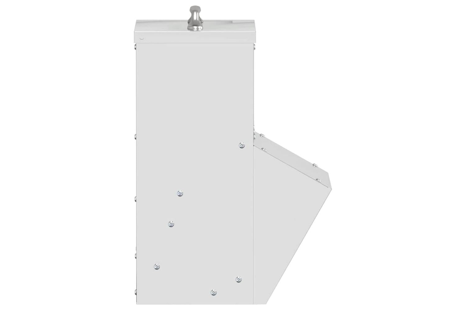 Vidaxl Chicken Feeder Silver 20 X 25 X35 Cm Galvanised Steel-5