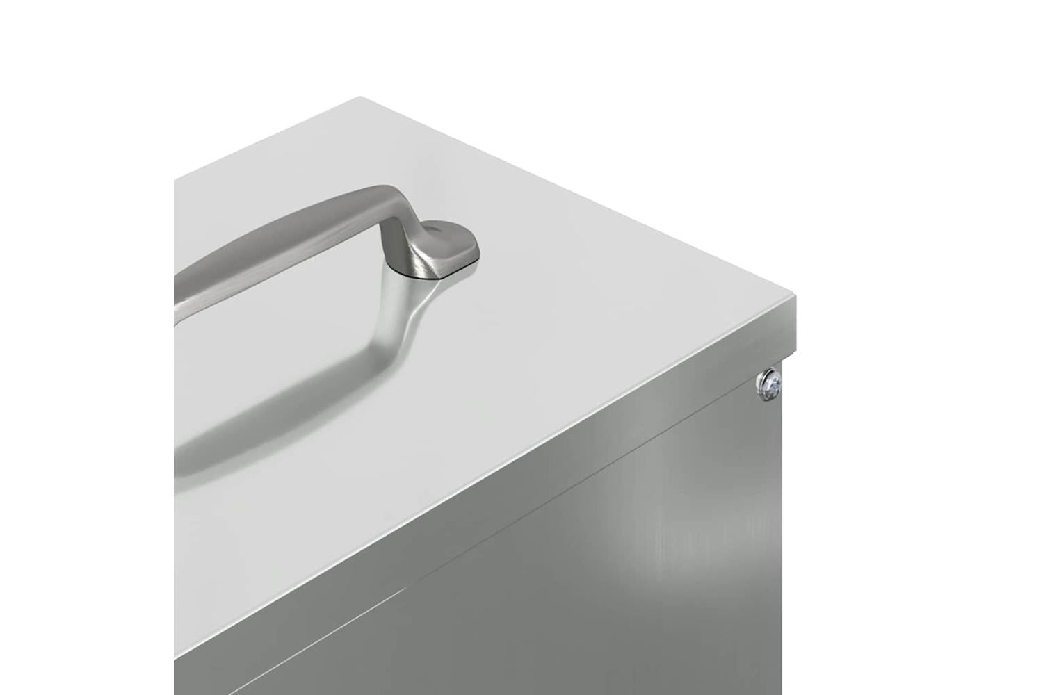Vidaxl Chicken Feeder Silver 20 X 25 X35 Cm Galvanised Steel-7