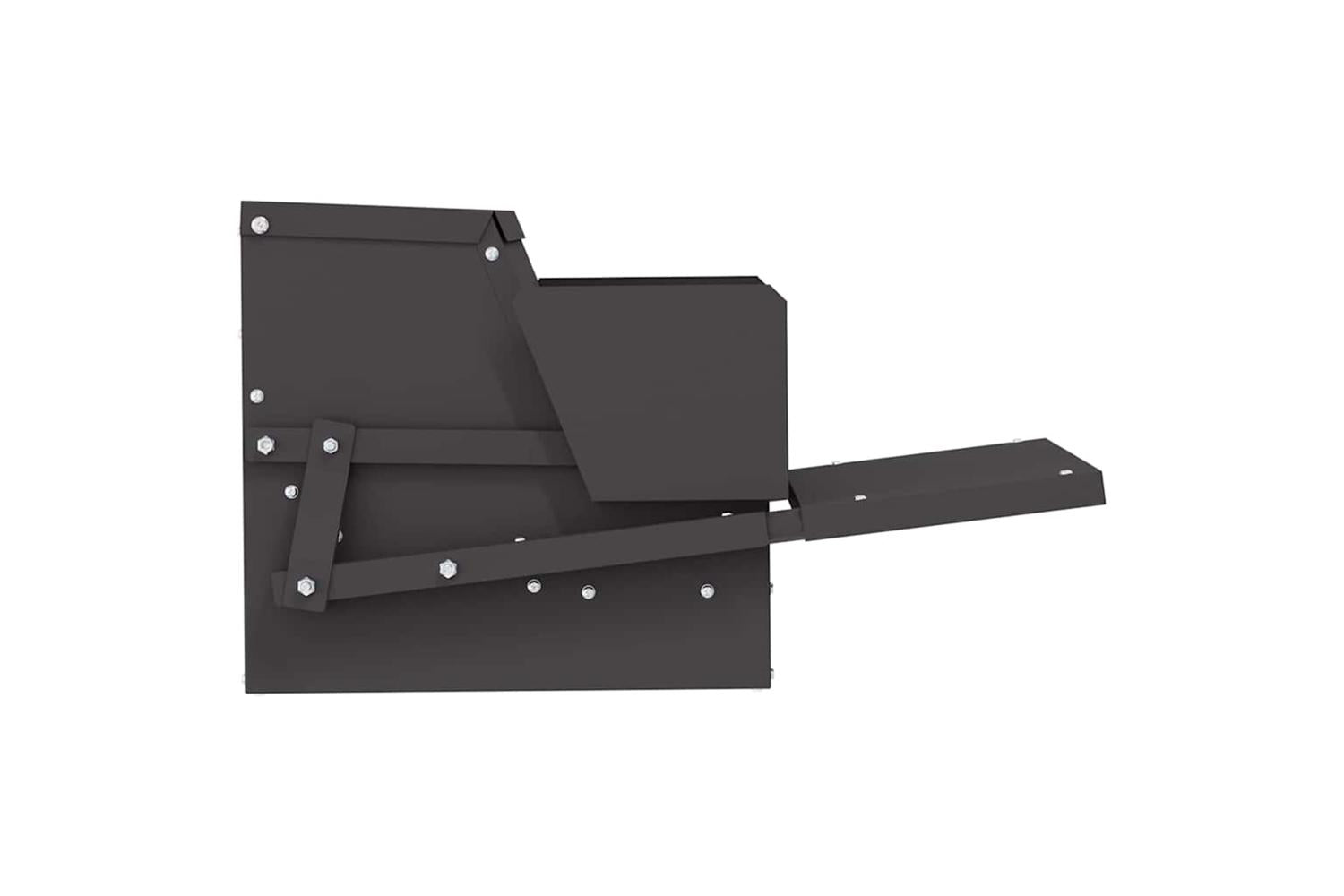 Vidaxl Chicken Treadle Feeder Black 50 X 40 X 29 Cm Cold-rolled Steel-7