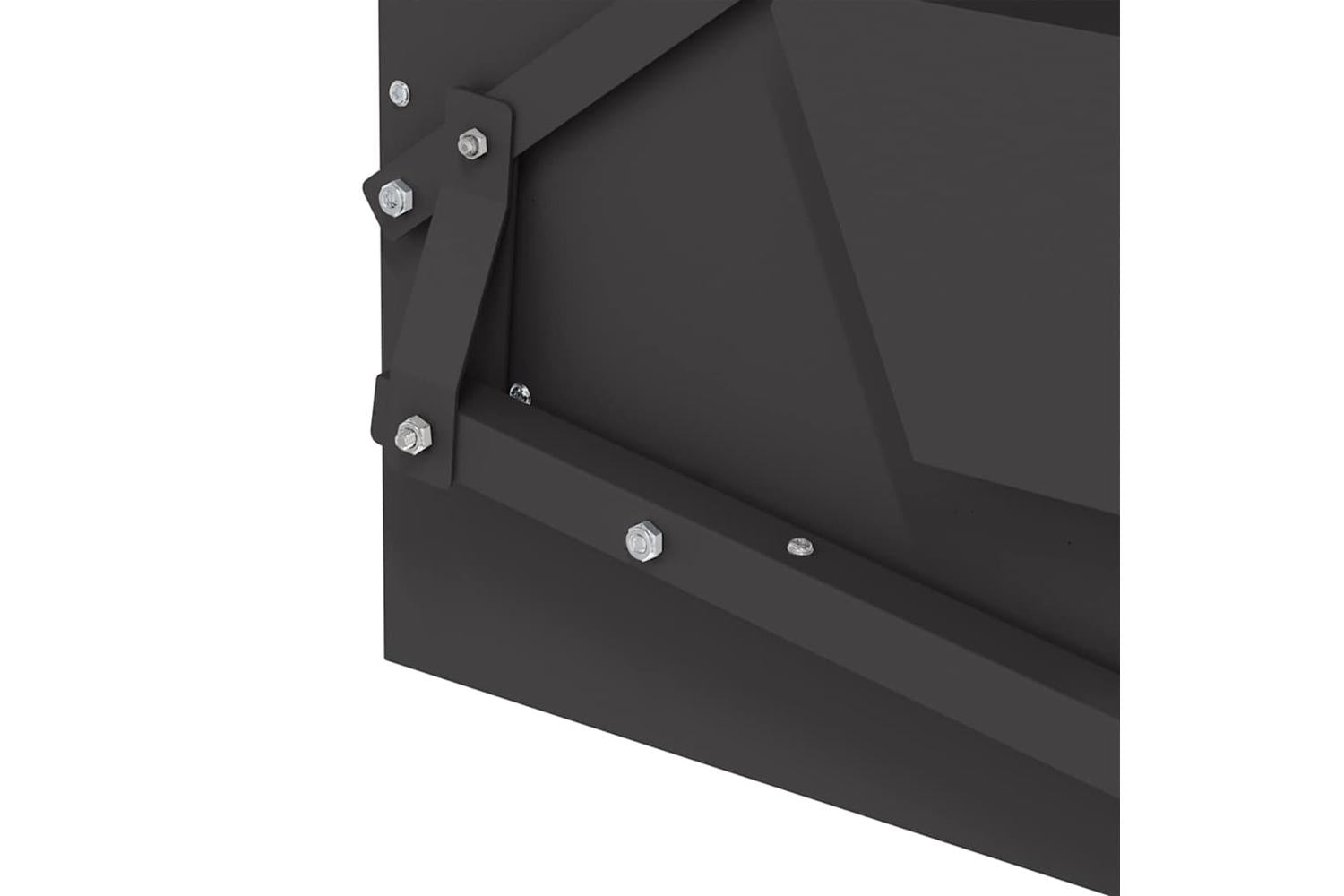 Vidaxl Chicken Treadle Feeder Black 50 X 40 X 29 Cm Cold-rolled Steel-9