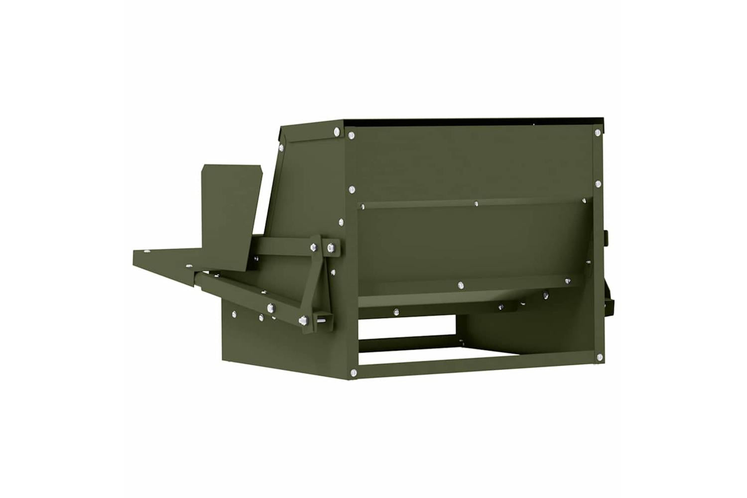 Vidaxl Chicken Treadle Feeder Olive Green 50 X 40 X 29 Cm-8