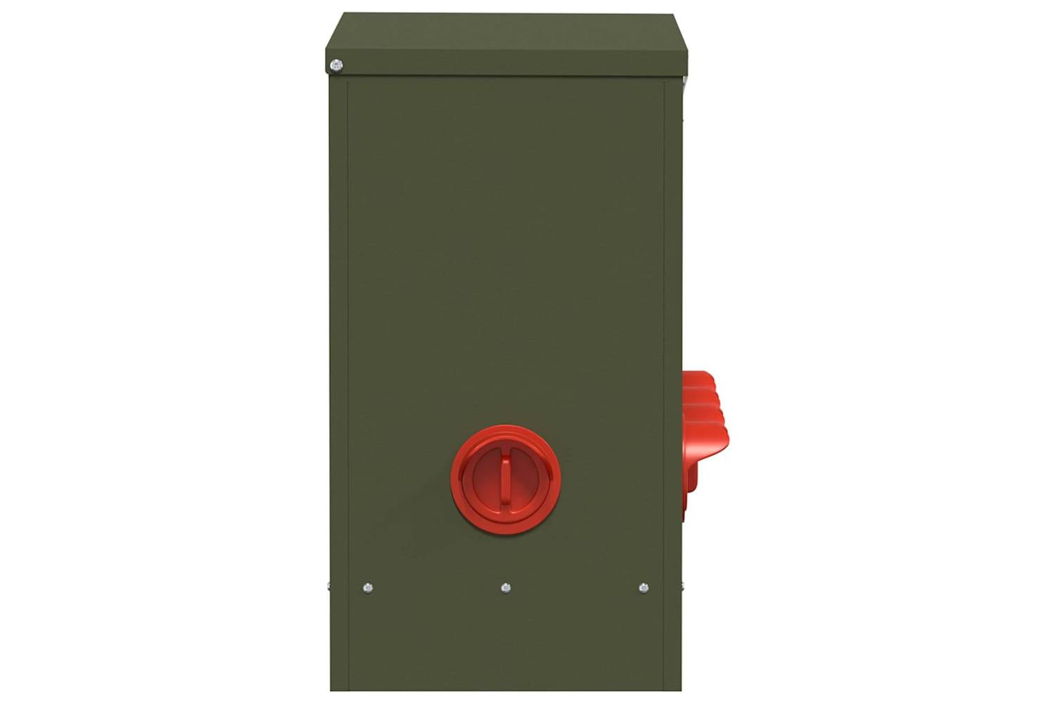 Vidaxl Chicken Feeder 2 Pcs Olive Green 605 X 29 X 51 Cm-6