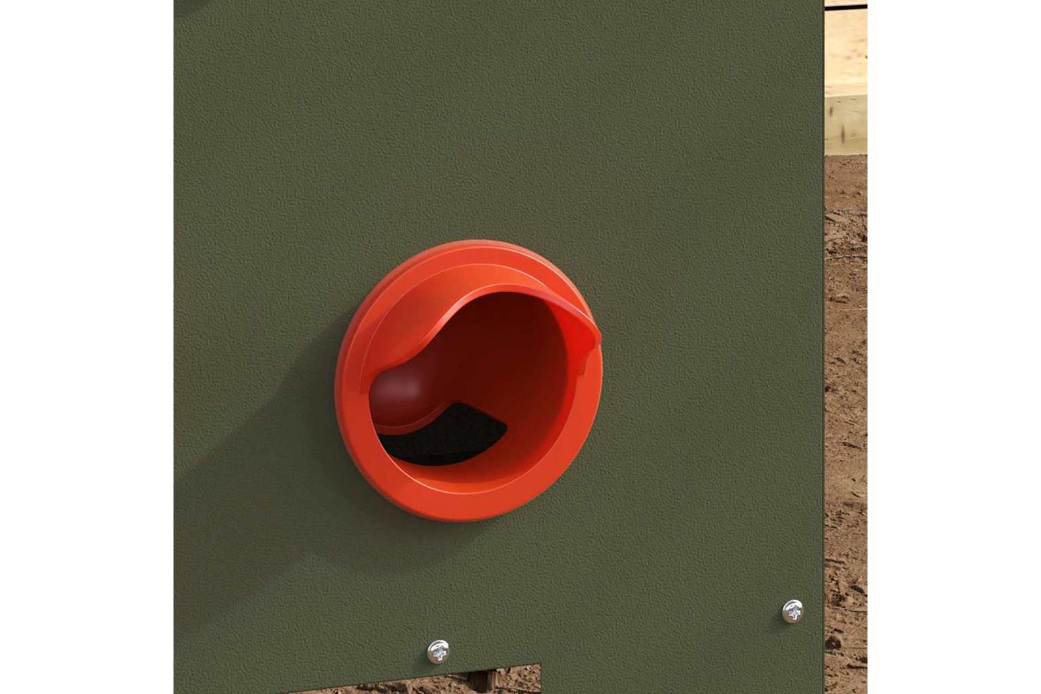 Vidaxl Chicken Feeder 2 Pcs Olive Green 405 X 25 X 38 Cm-3