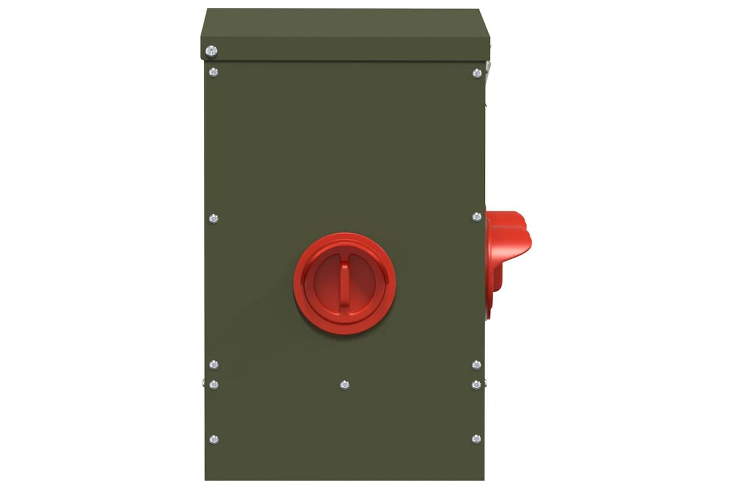 Vidaxl Chicken Feeder 2 Pcs Olive Green 405 X 25 X 38 Cm-6