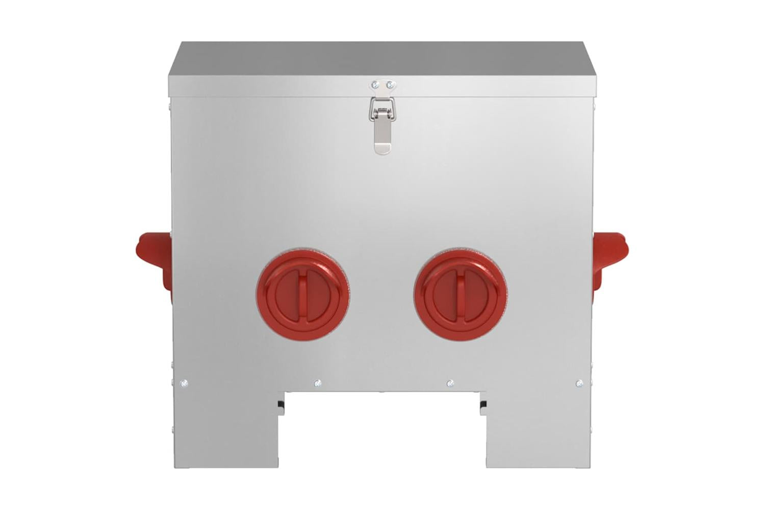 Vidaxl Chicken Feeder 2 Pcs Silver 405 X 25 X 38 Cm Galvanised Steel-5
