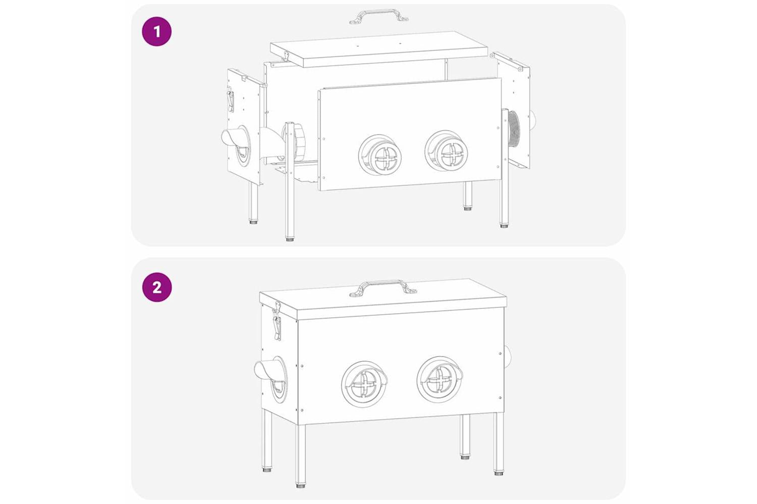 Vidaxl Chicken Feeder 2 Pcs Olive Green 415 X 205 X 33 Cm-10