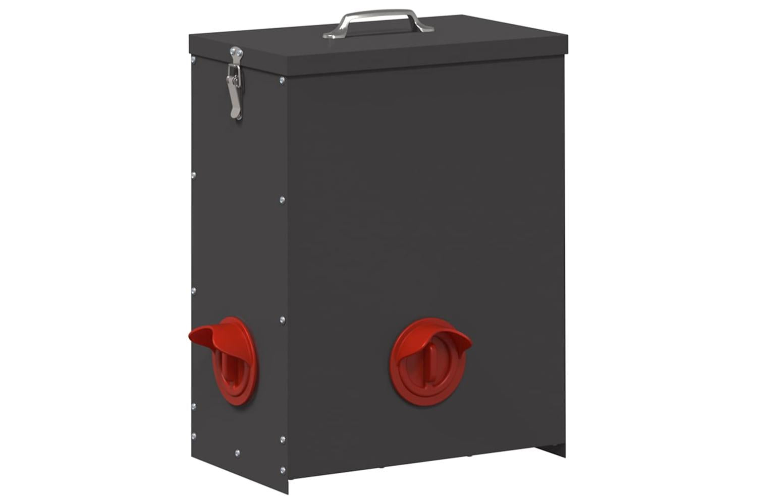 Vidaxl Chicken Feeder 2 Pcs Black 325 X 205 X 43 Cm-4