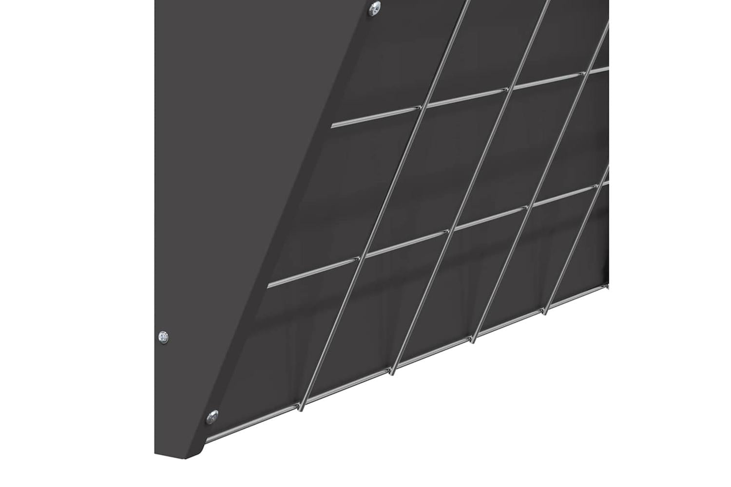 Vidaxl Hanging Hay Feeder Black 61 X 33 X 66 Cm Cold-rolled Steel-9