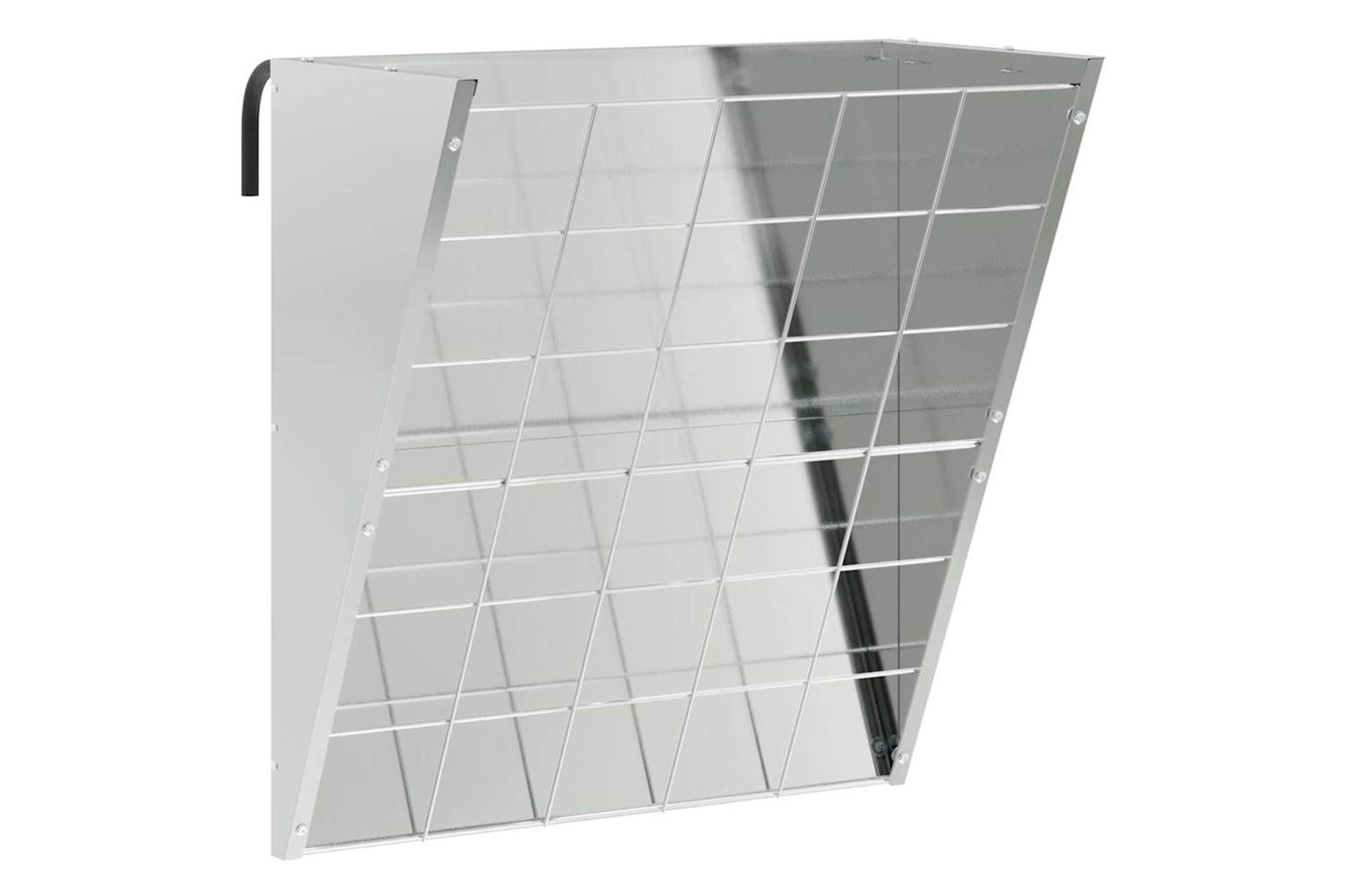 Vidaxl Hanging Hay Feeder Silver 61 X 33 X 66 Cm Galvanised Steel-2