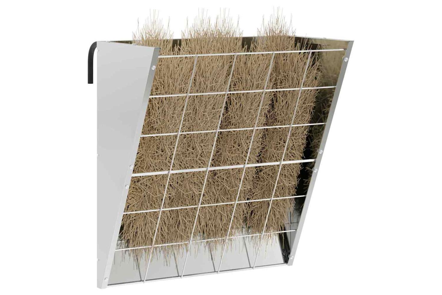 Vidaxl Hanging Hay Feeder Silver 61 X 33 X 66 Cm Galvanised Steel-3