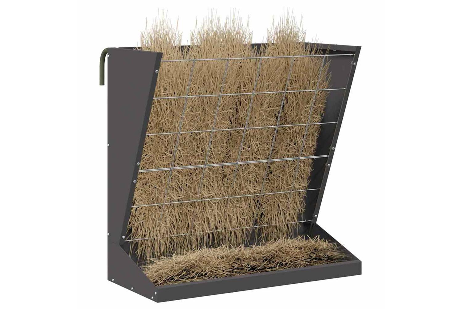 Vidaxl Hay Feeder Black 71 X 33 X 70 Cm Cold-rolled Steel-3