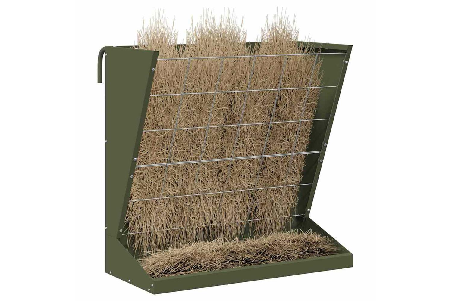 Vidaxl Hay Feeder Olive Green 71 X 33 X 70 Cm Cold-rolled Steel-3