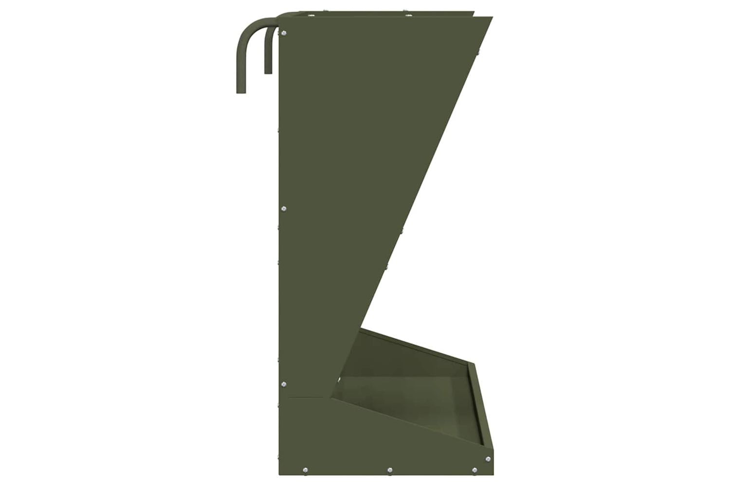 Vidaxl Hay Feeder Olive Green 71 X 33 X 70 Cm Cold-rolled Steel-6