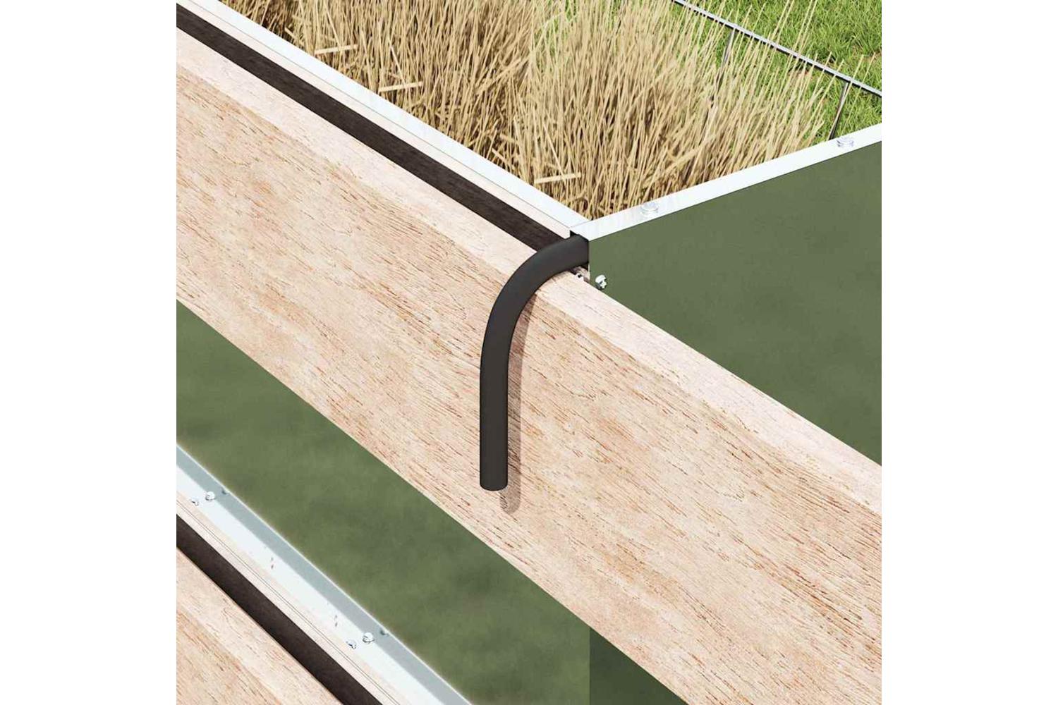 Vidaxl Hay Feeder Silver 71 X 33 X 70 Cm Galvanised Steel-4