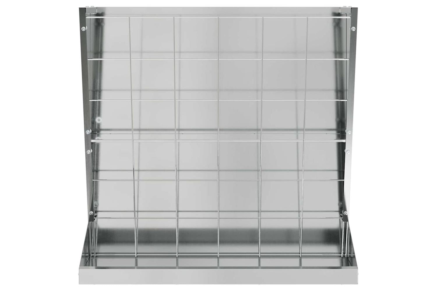 Vidaxl Hay Feeder Silver 71 X 33 X 70 Cm Galvanised Steel-5