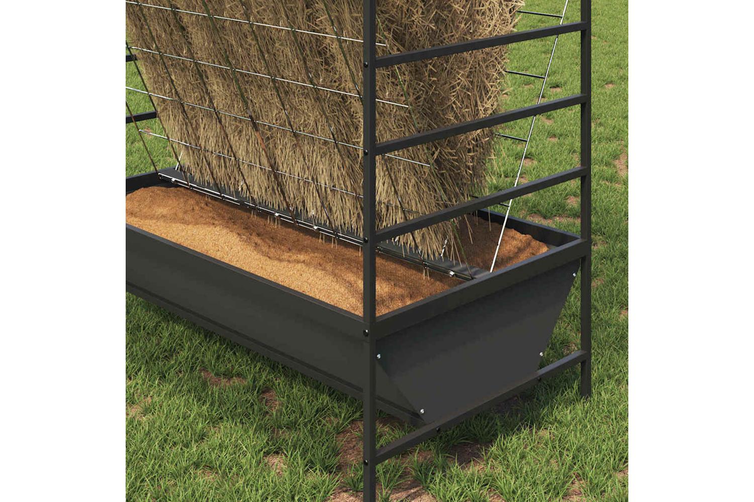 Vidaxl Livestock Feeder Black 100 X 60 X 90 Cm Cold-rolled Steel-4
