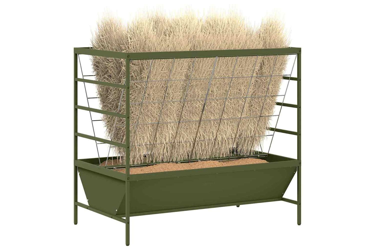 Vidaxl Livestock Feeder Olive Green 100 X 60 X 90 Cm Cold-rolled Steel-3