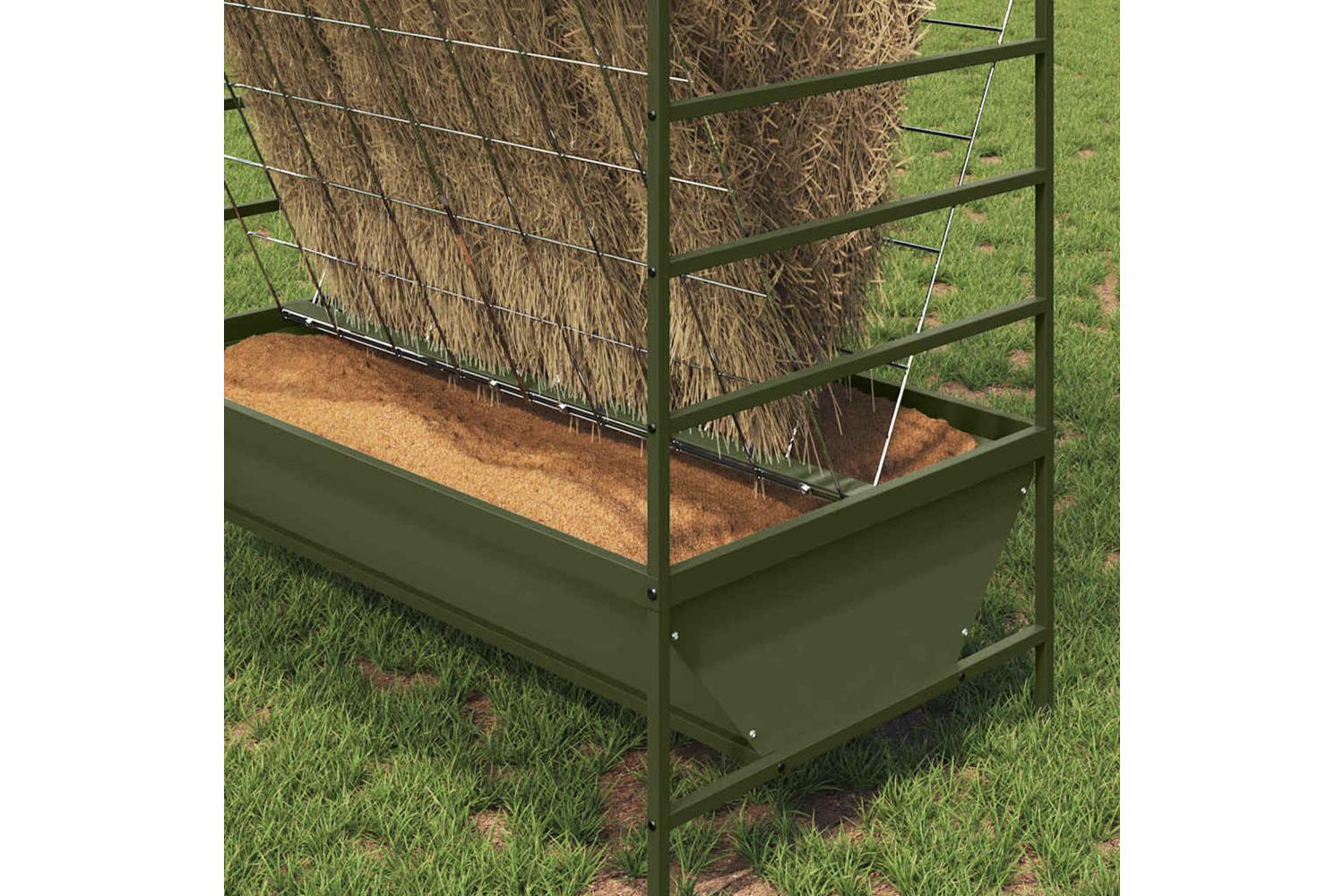 Vidaxl Livestock Feeder Olive Green 100 X 60 X 90 Cm Cold-rolled Steel-4