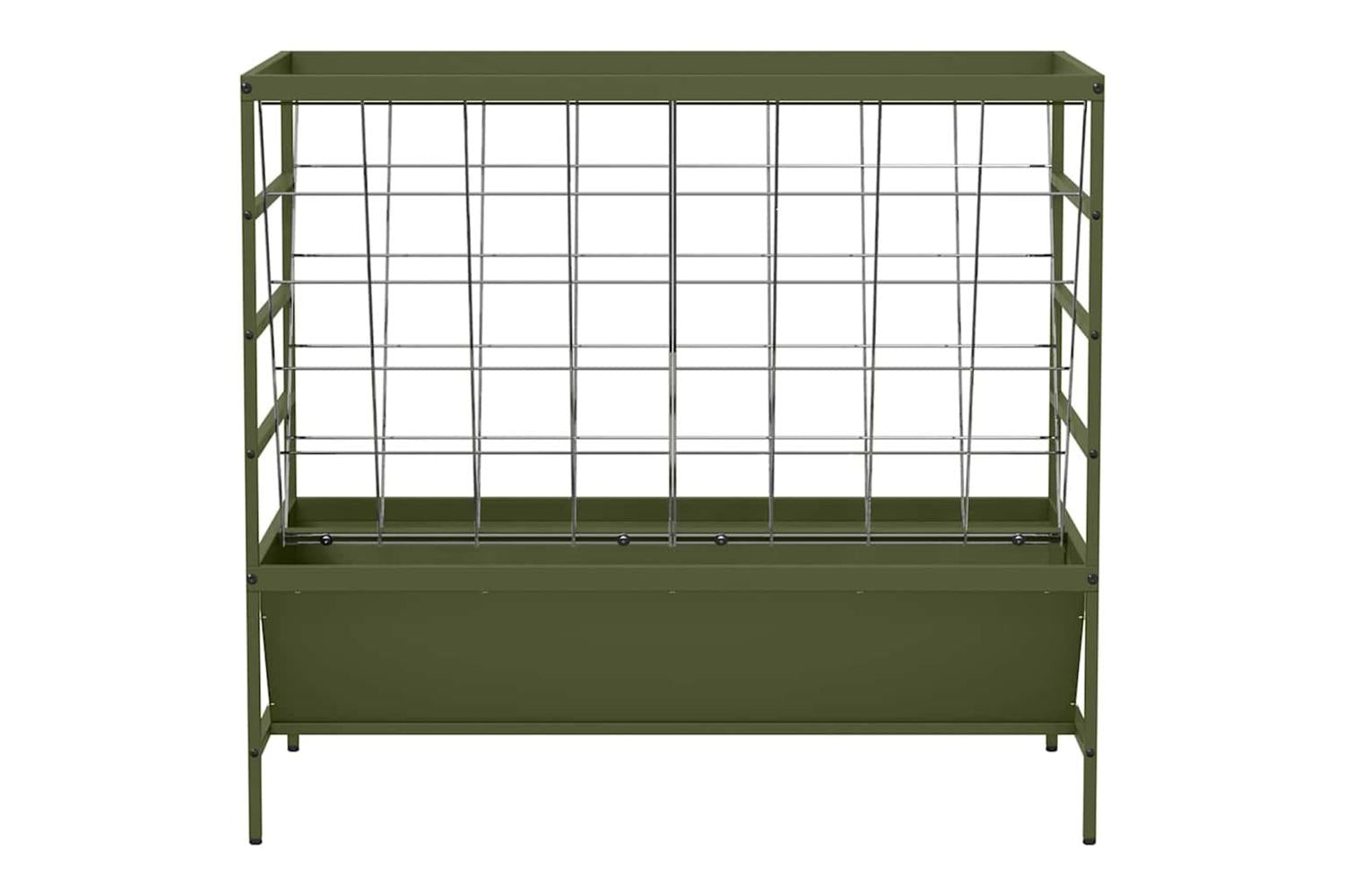 Vidaxl Livestock Feeder Olive Green 100 X 60 X 90 Cm Cold-rolled Steel-5