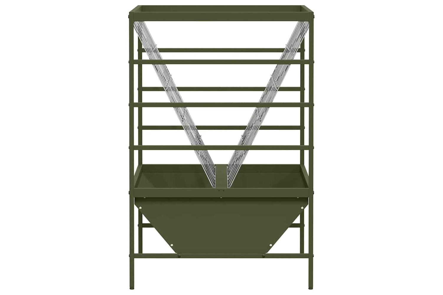 Vidaxl Livestock Feeder Olive Green 100 X 60 X 90 Cm Cold-rolled Steel-6