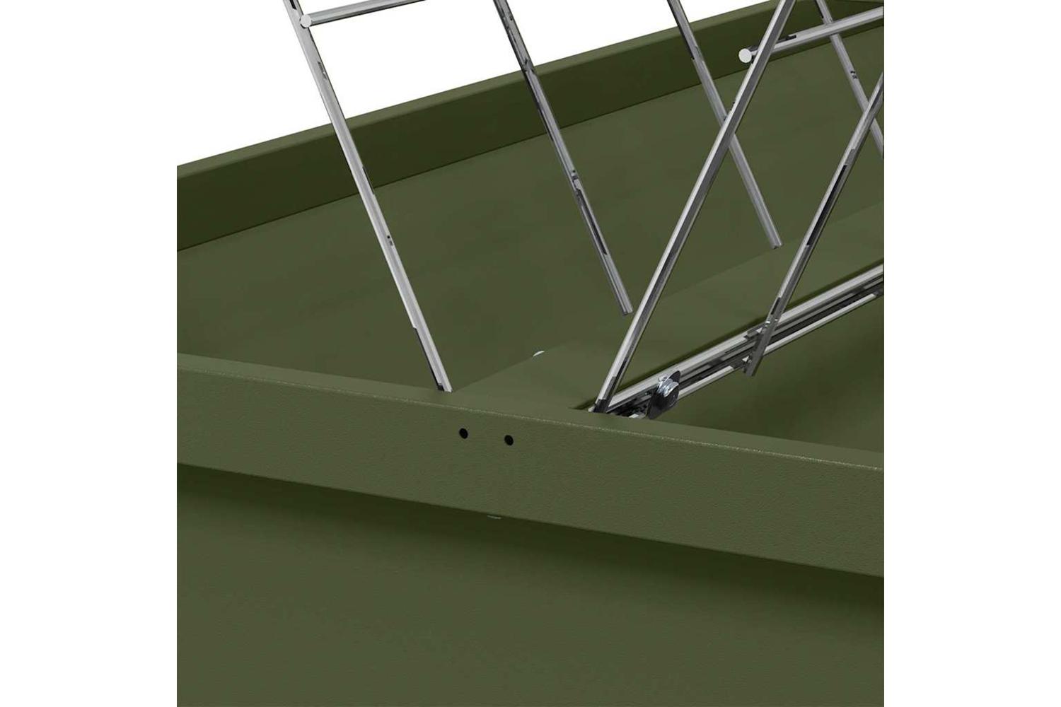 Vidaxl Livestock Feeder Olive Green 100 X 60 X 90 Cm Cold-rolled Steel-7