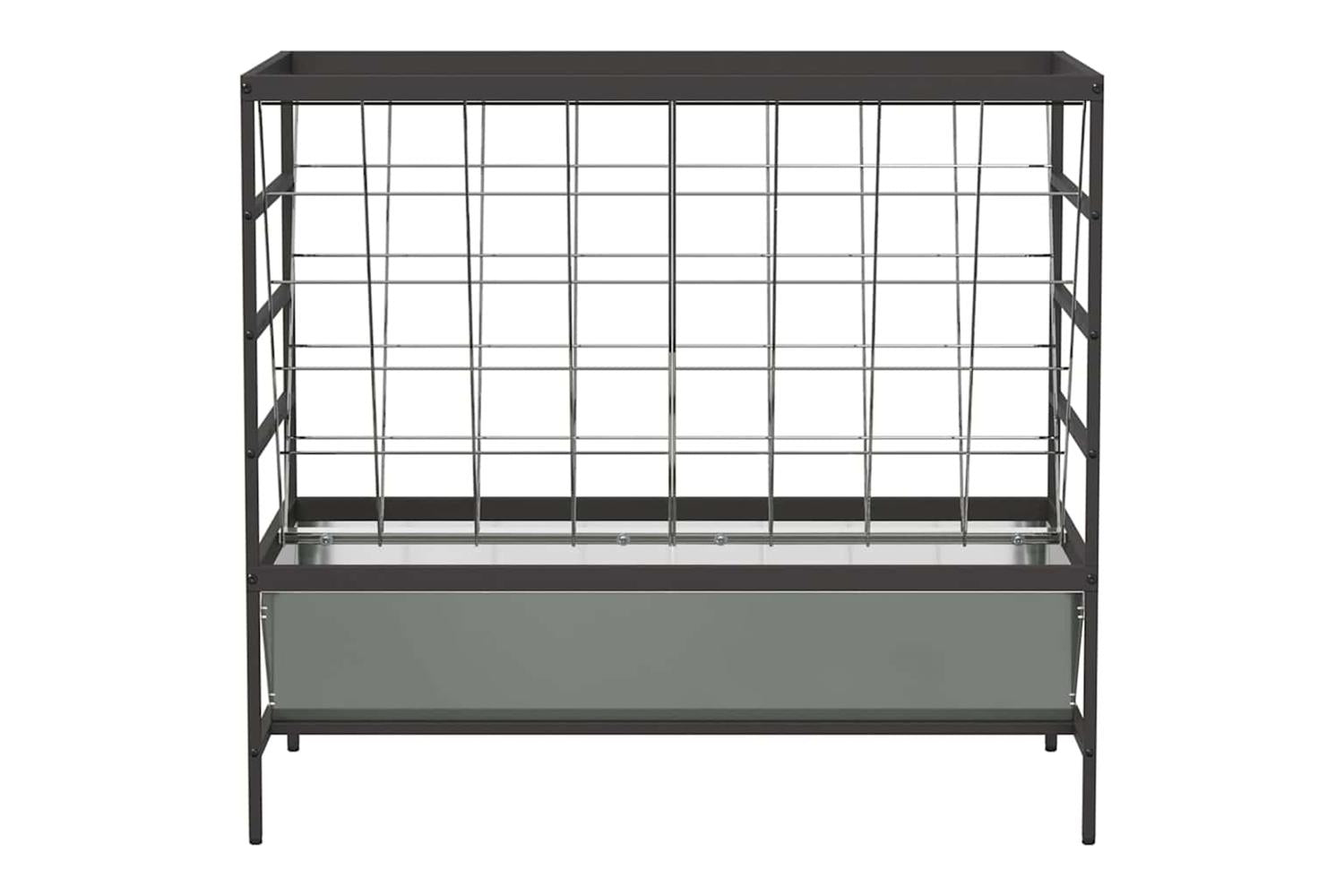 Vidaxl Livestock Feeder Silver 100 X 60 X 90 Cm Galvanised Steel-5