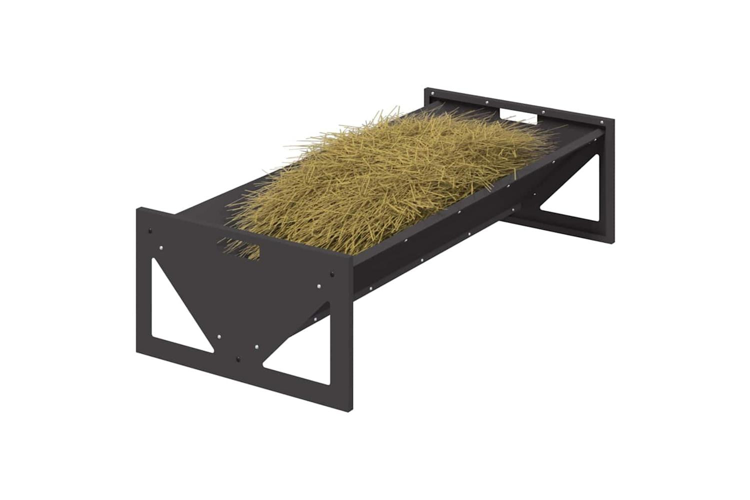 Vidaxl Livestock Feeding Trough Black 108 X 50 X 28 Cm-3