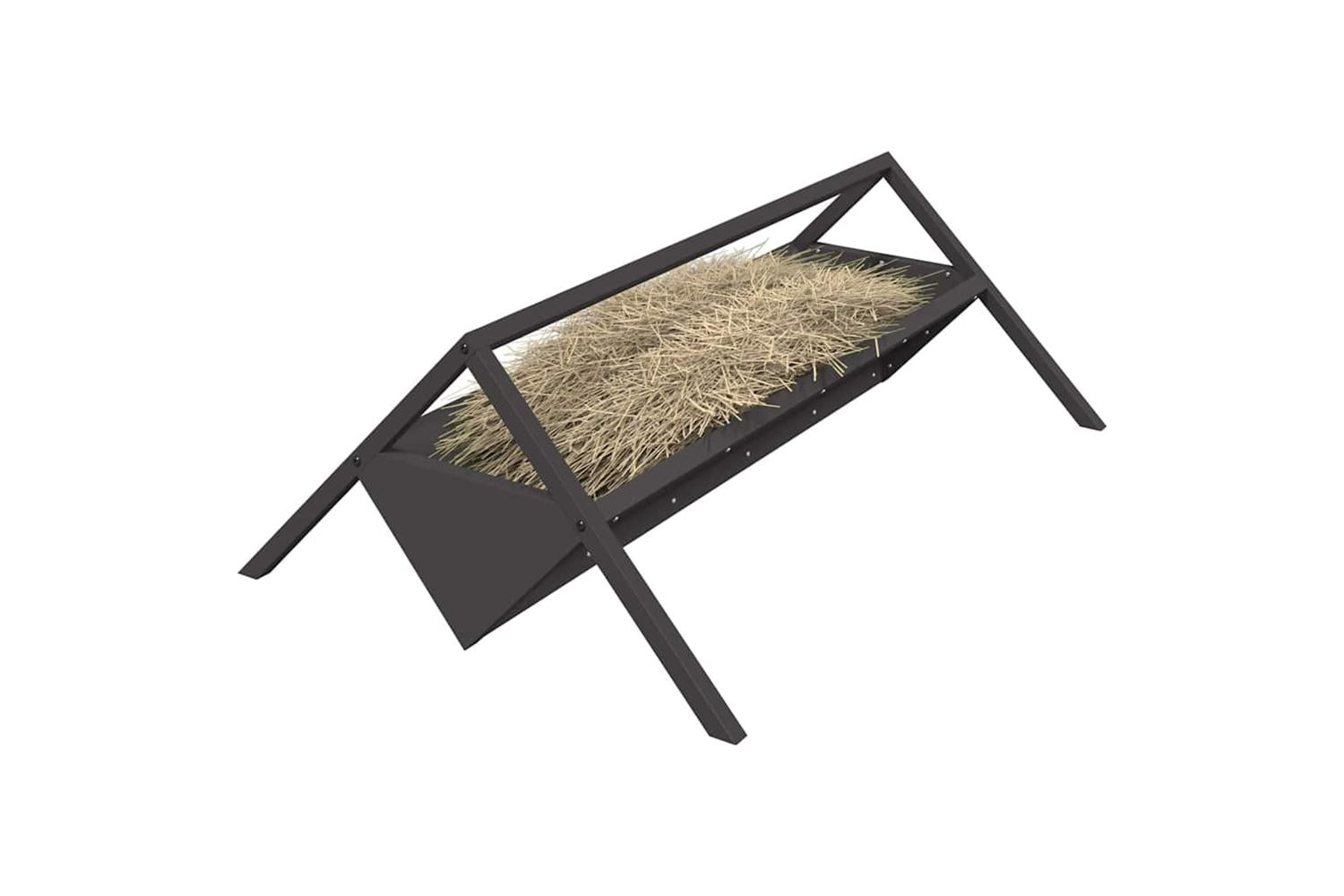 Vidaxl Livestock Feeding Trough Black 111 X 76 X 38 Cm-3